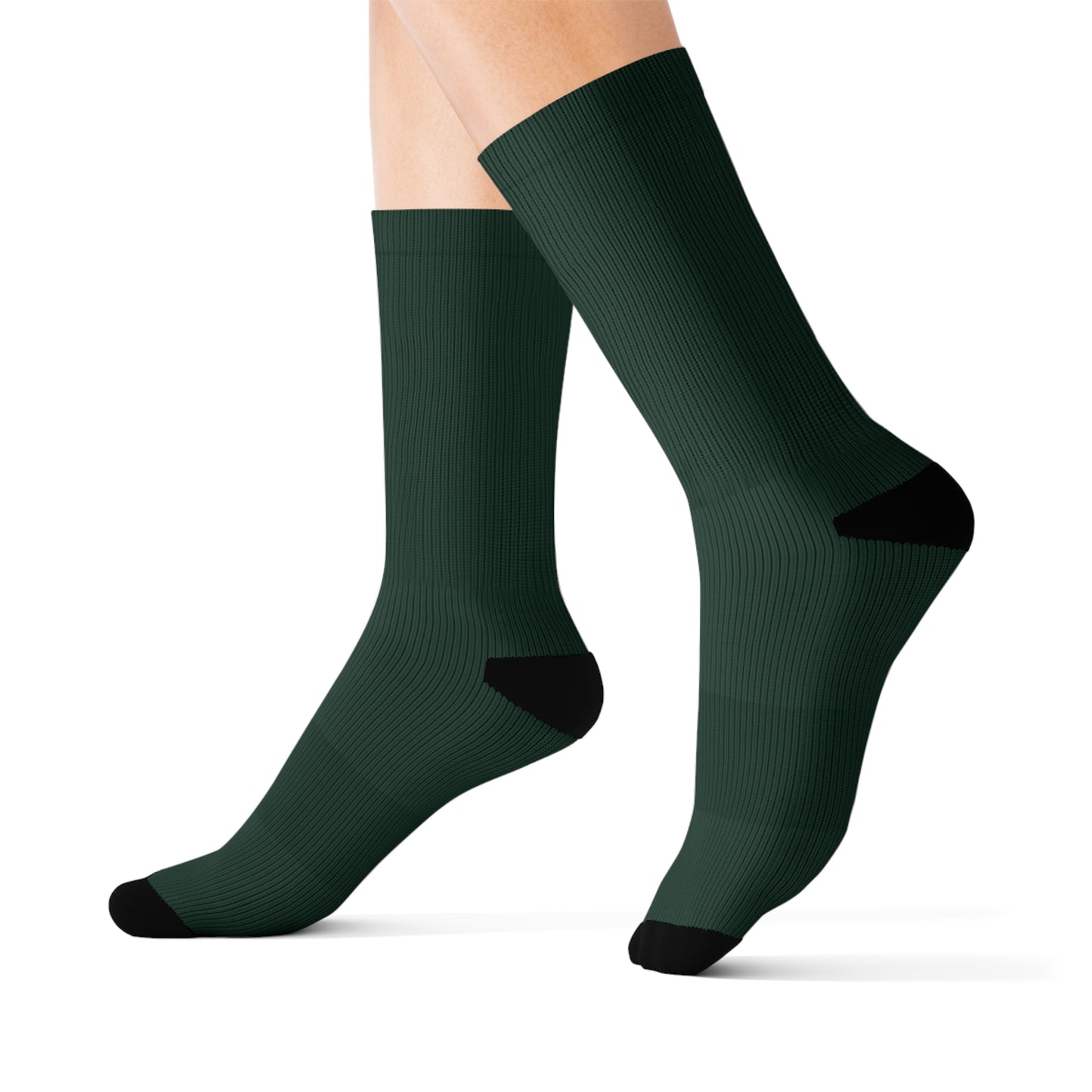 Stylish Midnight Green Sublimation Socks for Comfort and Personalization | Unique Gift for Sock Lovers, Cozy & Fun, Everyday Wear