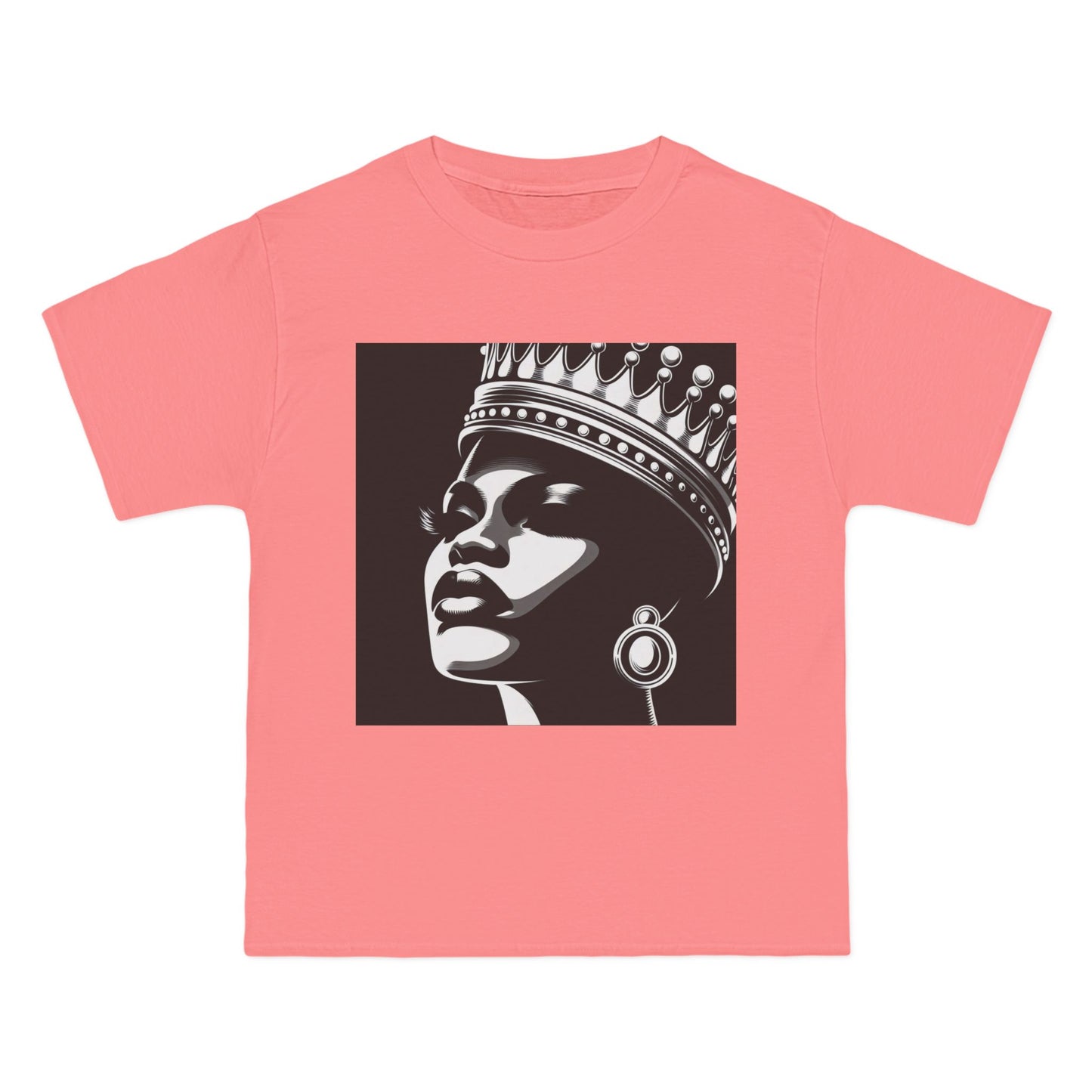 Crowned Beauty T-Shirt, Unisex, Short-Sleeve Tee, Graphic Art Shirt, Queen Vibes Apparel, Unique Gift for Women, Fashion Statement Top