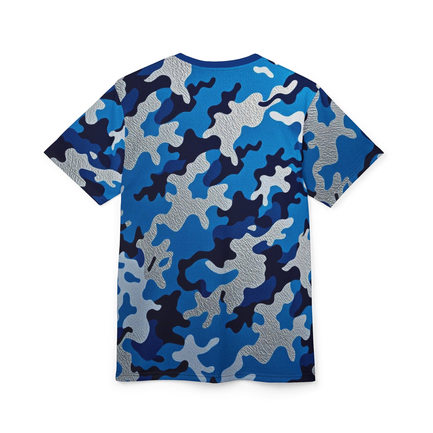 Cool Camo Unisex Tee, Stylish Casual Wear, Perfect for Outdoor Adventures, Gift for Him, Summer Essentials, Streetwear Style - Blue Camo