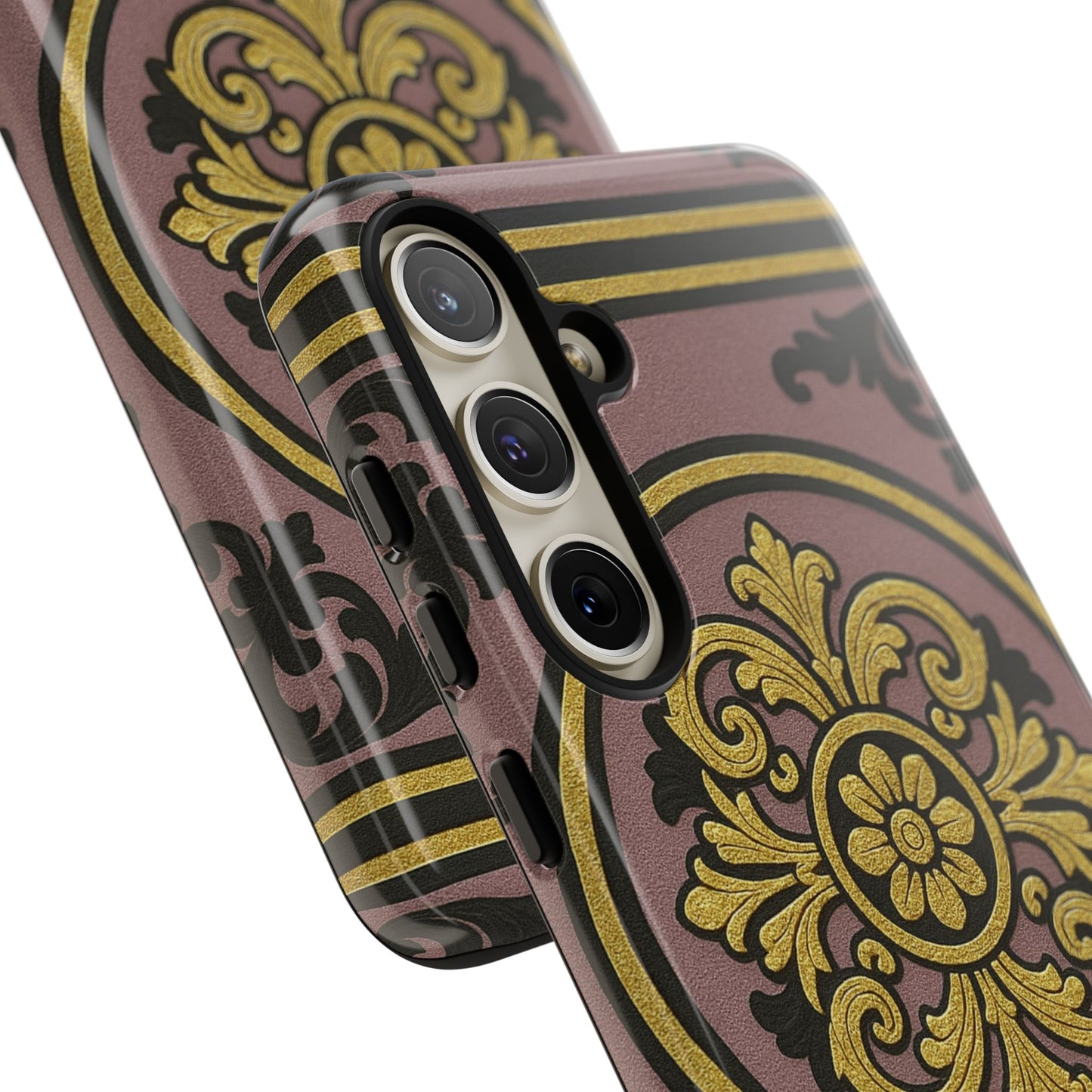 Gilded Mauve With Gold-Black Baroque Tough Cases