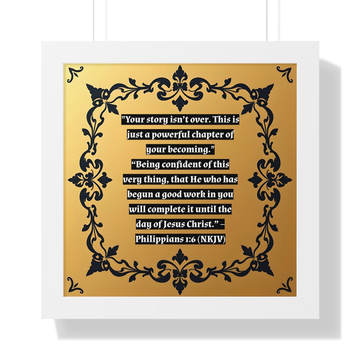 Vertical Poster - 'Your story isn't over' Wall Art