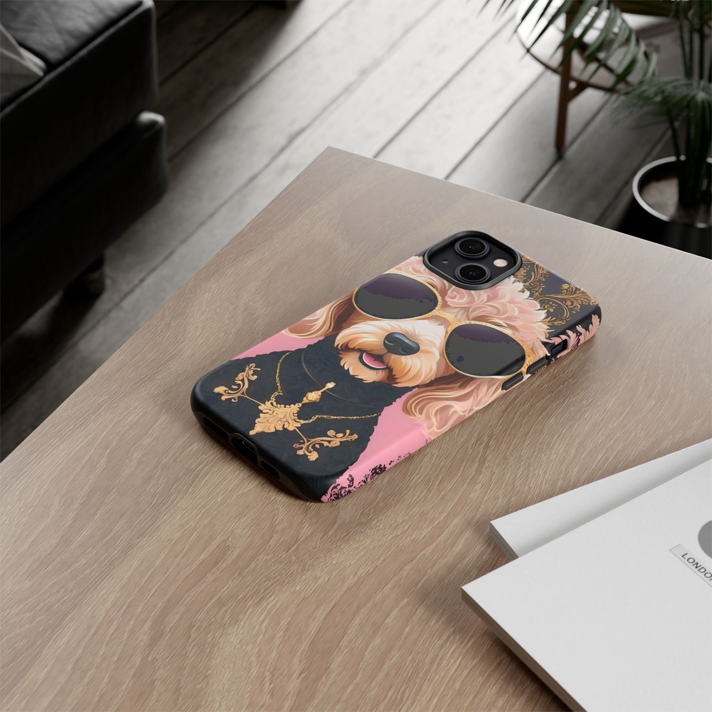 Phone Case - Golden Doodle In Sunglasses Tough Case
