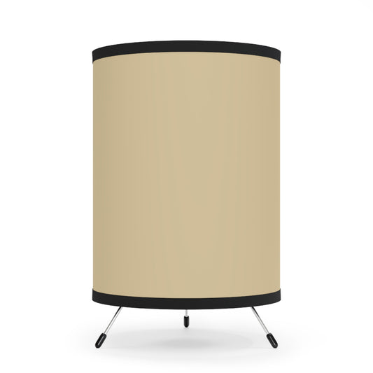 Vanilla Wheat Chic Tripod Lamp with Customizable High-Res Printed Shade, Modern Decor, Home Lighting, Unique Gifts, Stylish Ambiance, US/CA Plug