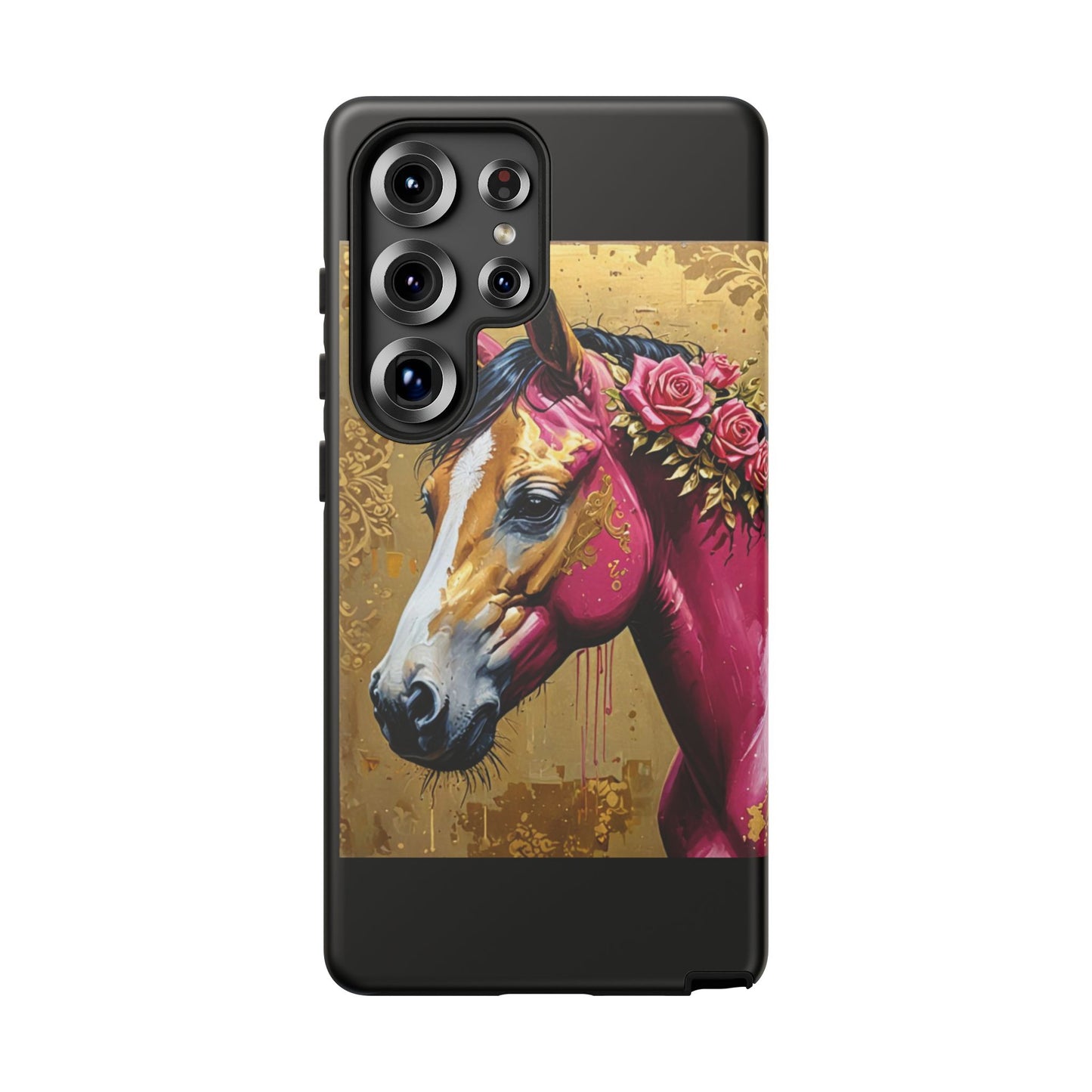Phone Case - Elegant Horse Damask Design