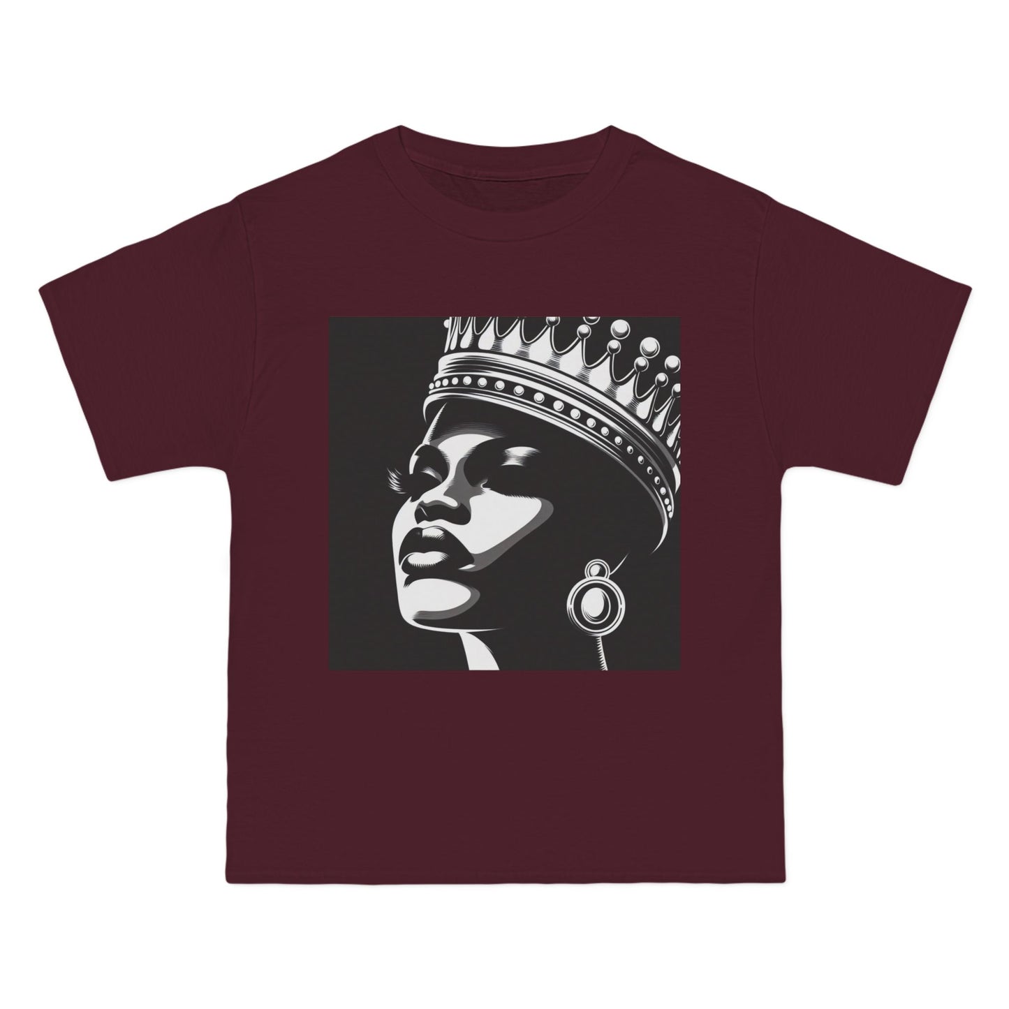 Crowned Beauty T-Shirt, Unisex, Short-Sleeve Tee, Graphic Art Shirt, Queen Vibes Apparel, Unique Gift for Women, Fashion Statement Top