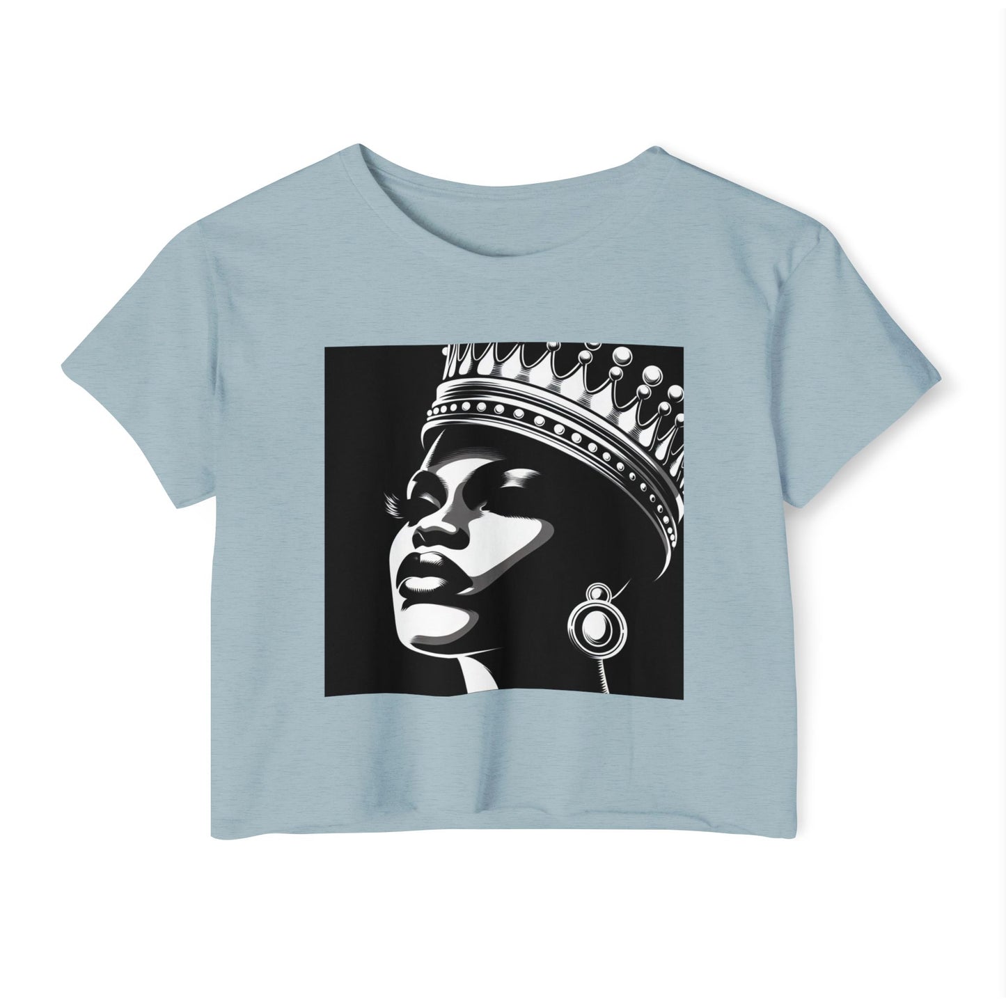Empowered Queen Festival Crop Top | Boho Chic Shirt, Summer Concert Outfit, Music Festival Attire, Women’s Streetwear, Awesome Gift