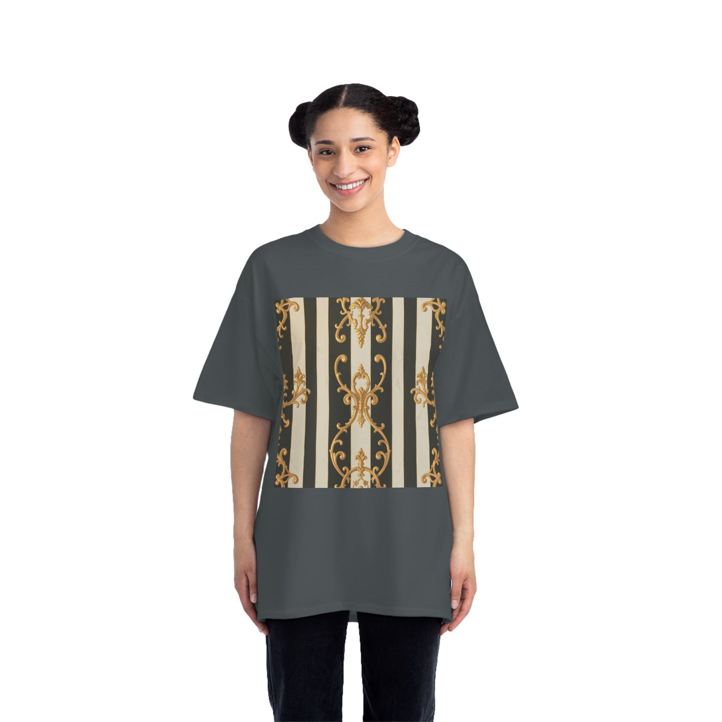 Elegant Baroque-Inspired Short-Sleeve T-Shirt, Vintage Style Tee, Fashion Statement Top, Unique Gift for Art Lovers