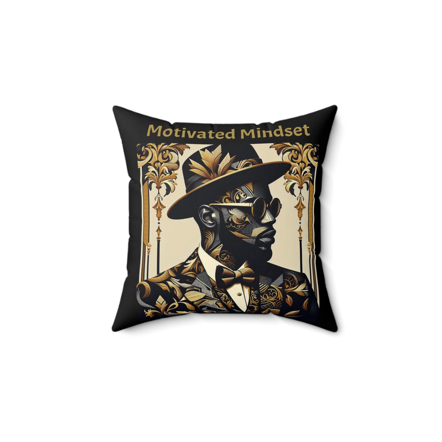 Motivated Mindset Decorative Pillow, Motivational Home Decor, Inspirational Throw Pillow, Gift for Him, Office or Bedroom Accent