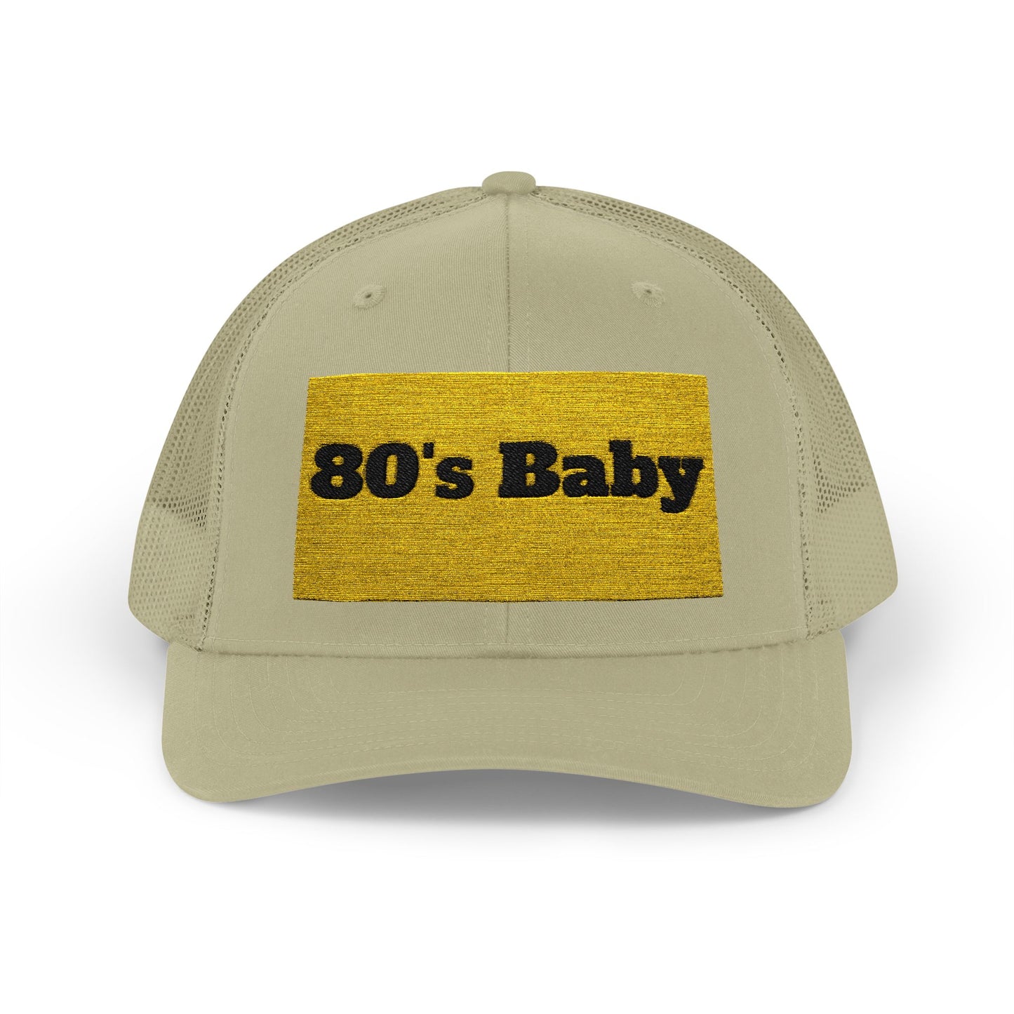80's Baby Gold Snapback Trucker Cap - Retro Style Hat, Vintage Cap, Perfect for 80's Themed Parties, Gifts for Nostalgic Friends, Summer Fun
