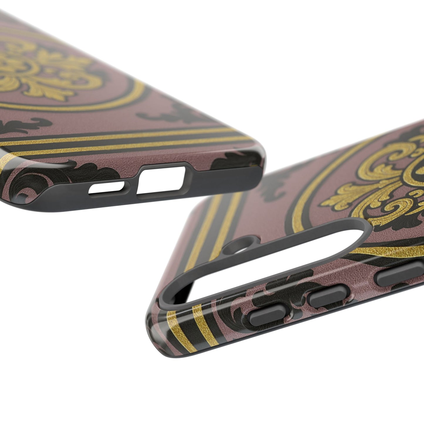 Gilded Mauve With Gold-Black Baroque Tough Cases