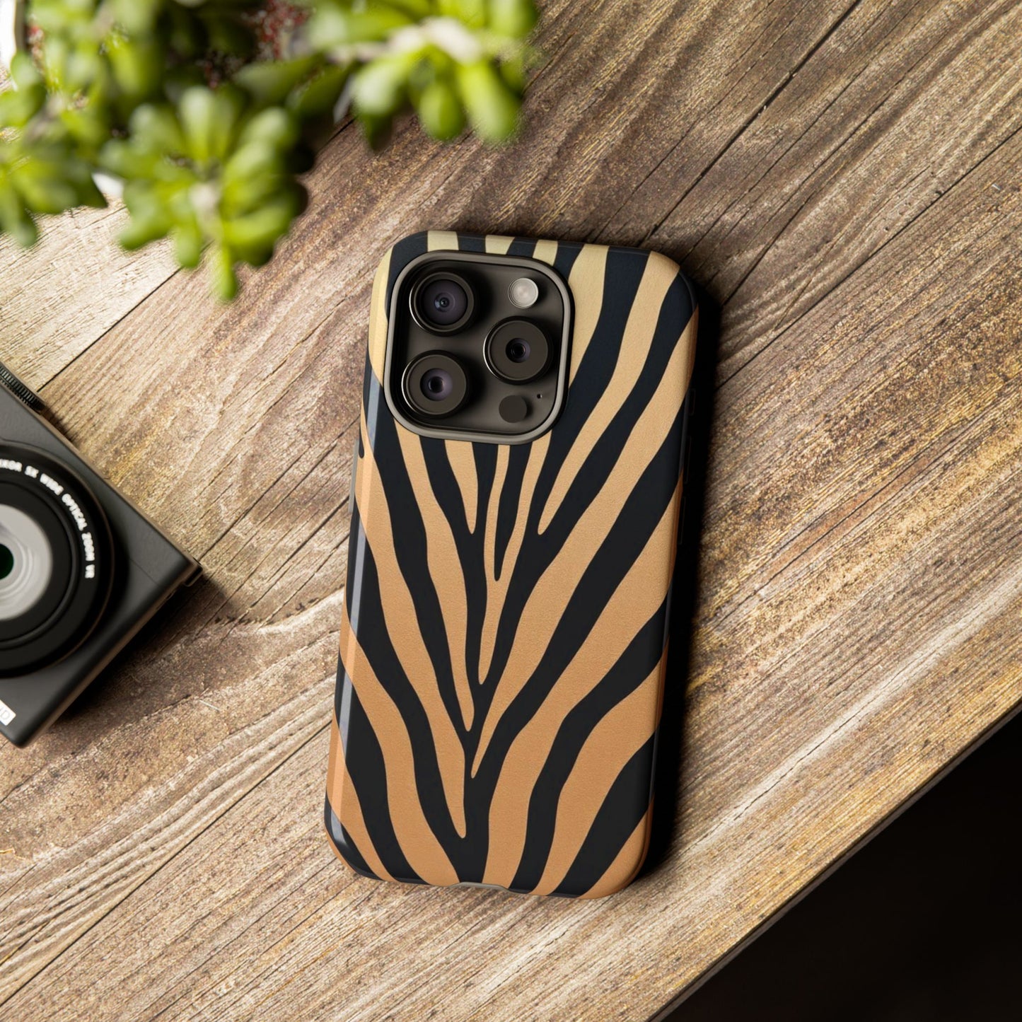Zebra Print Tough Phone Case