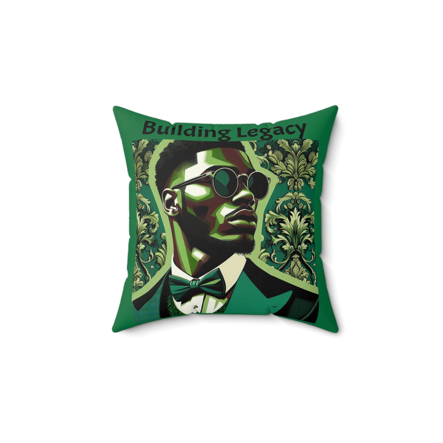 Building Legacy Faux Suede Pillow | Inspirational Home Decor, Modern Accent, Gift for Graduates, Unique Statement Piece