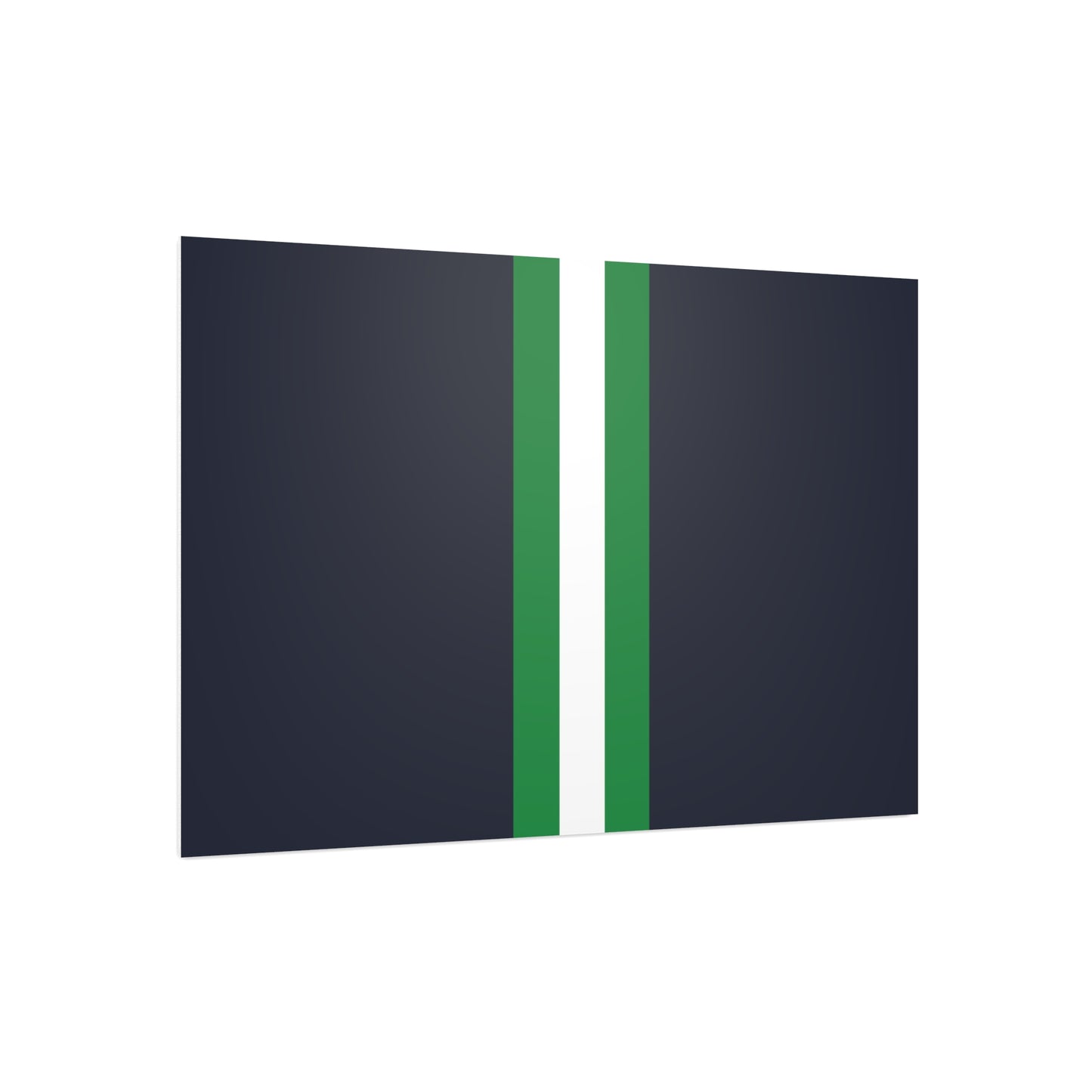 Lunar Midnight & Green-White Striped Foam Board Display, Wall Art Decor, Classroom Sign, Photo Background, Custom Art Board