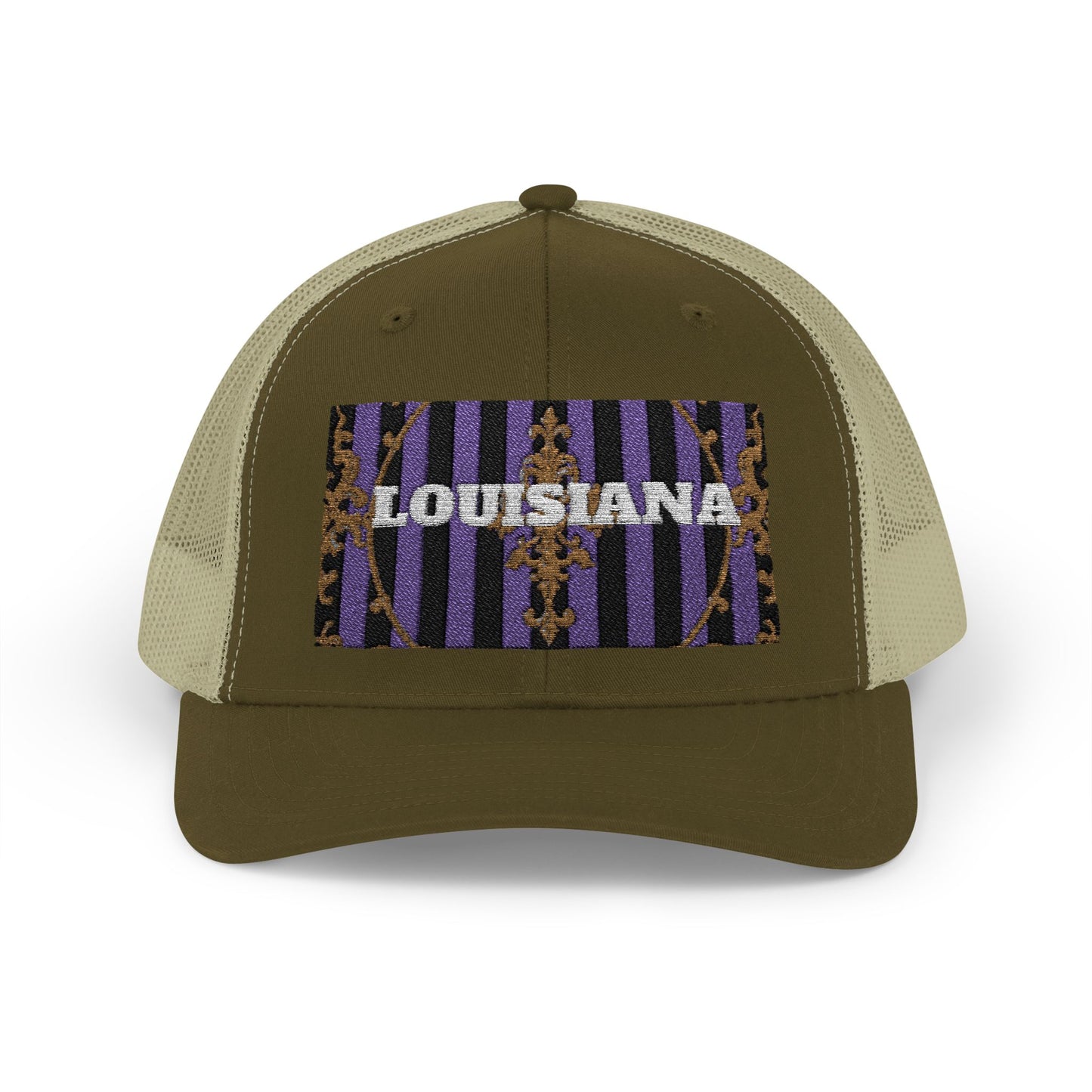 Louisiana Pride Snapback Trucker Cap | Festival Hat, Outdoor Accessory, Summer Style, Unique Gift for Travelers, Sports Enthusiasts