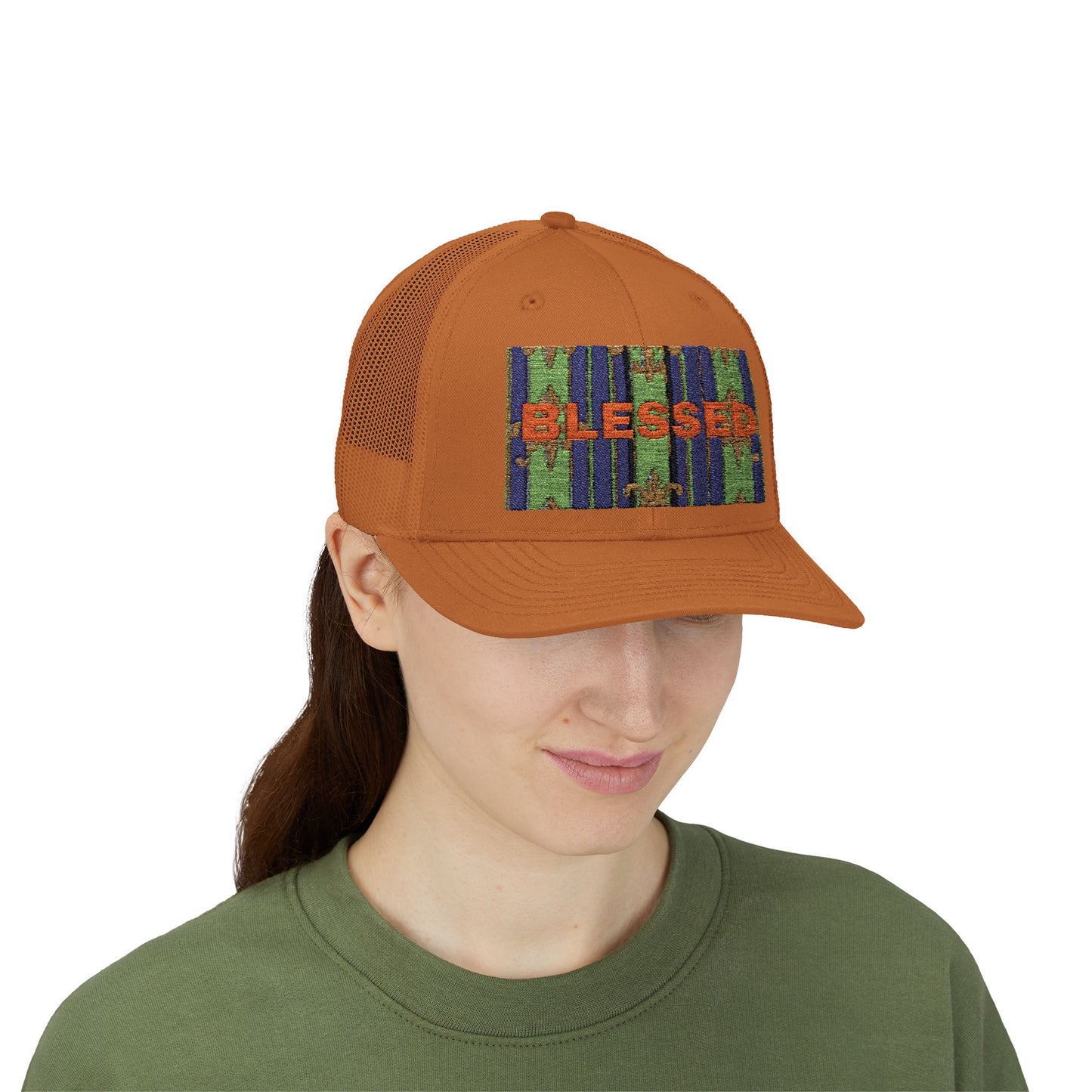 Blessed Snapback Trucker Cap, Casual Hat, Faith Gift, Outdoor Cap, Stylish Accessory, Everyday Wear