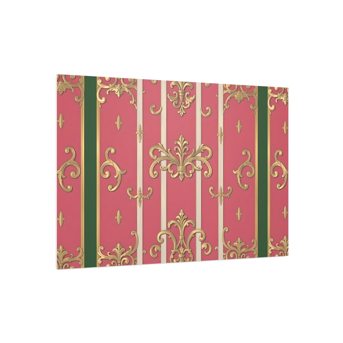 Elegant Green Border Pink & Gold Foam Board Decor - Party Backdrop, Art Display, Home Decor, Event Decoration, Wall Art
