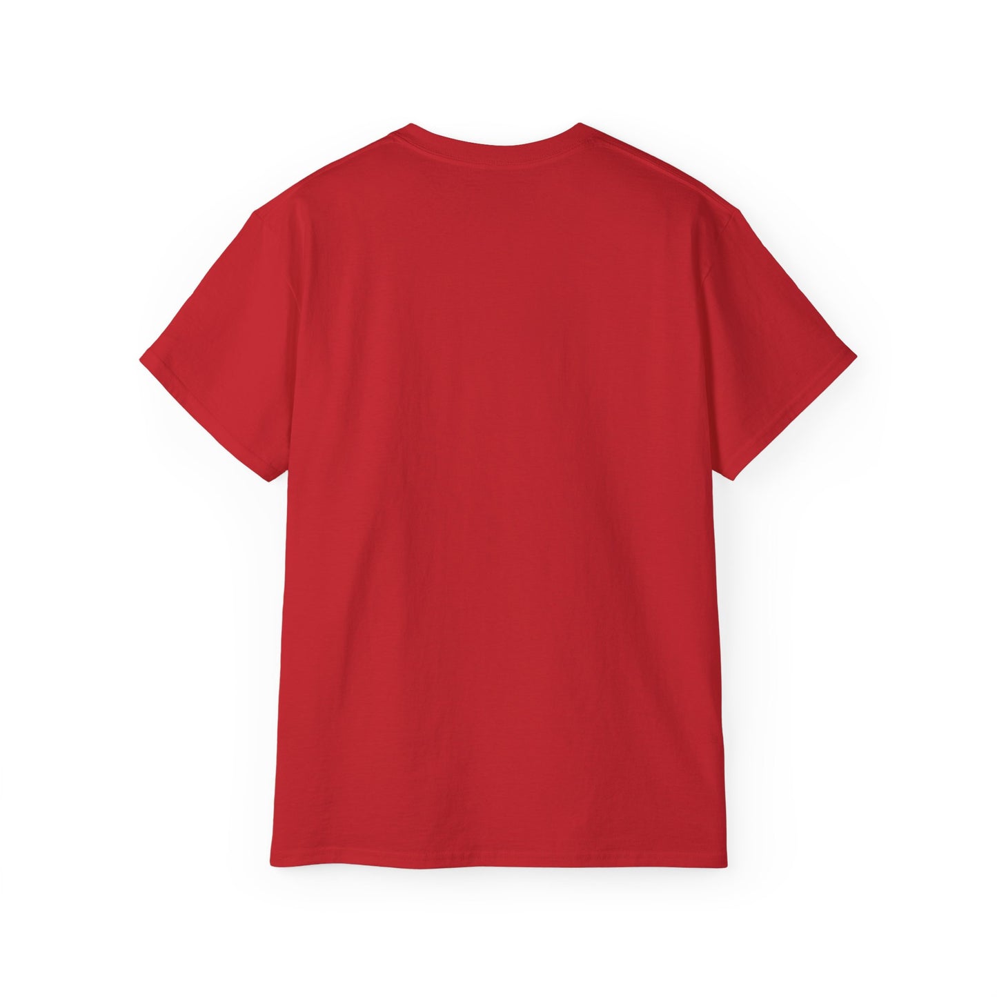 Regal Red Baroque T-Shirt, Artistic Tee, Gift for Art Lovers, Fashionable Statement Shirt, Unique Graphic Top - Blue, Red & White Striped Baroque