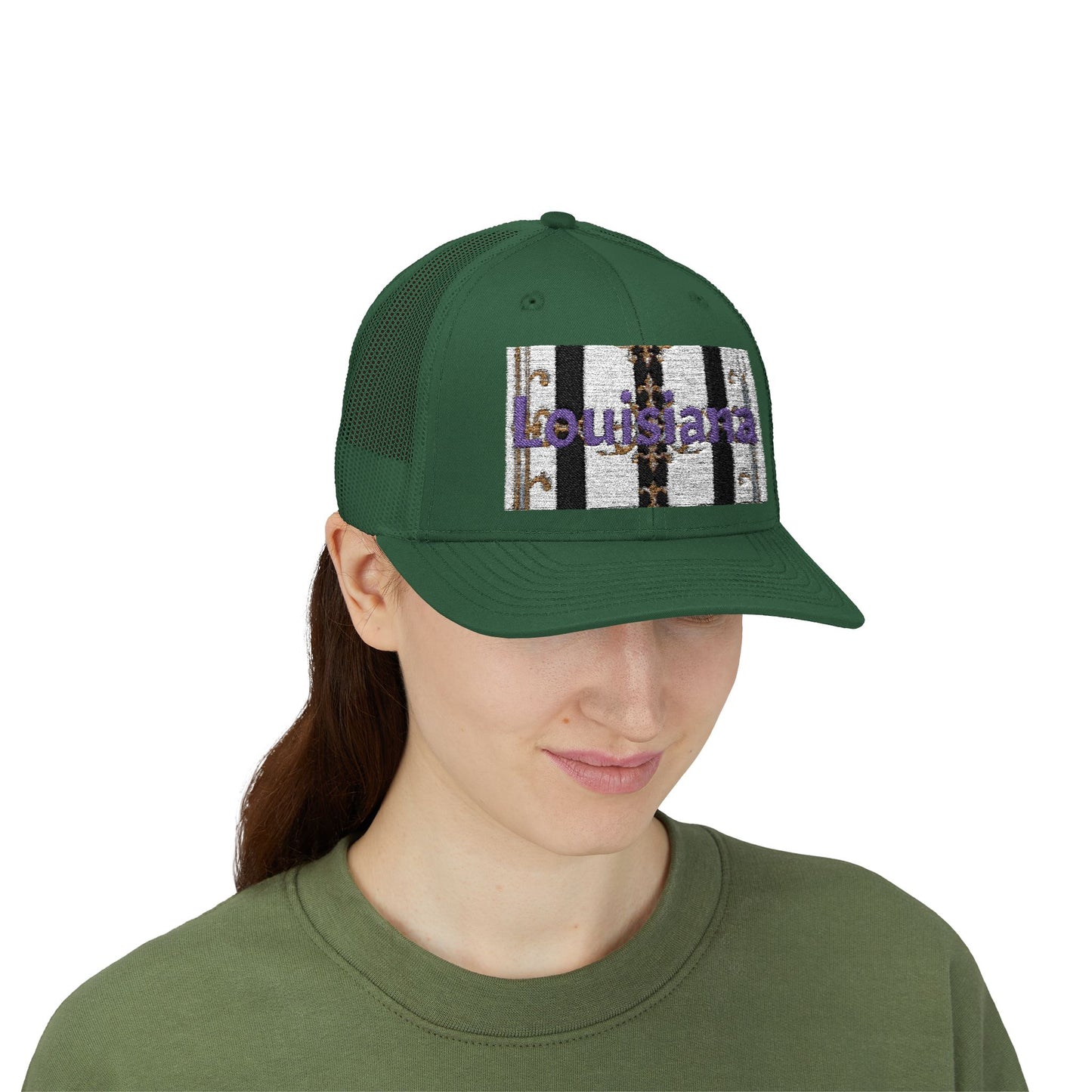 Stylish Louisiana Snapback Trucker Cap for Trendy Outfits, Perfect for Gifts, Outdoor Events, Summer Festivals, Casual Wear