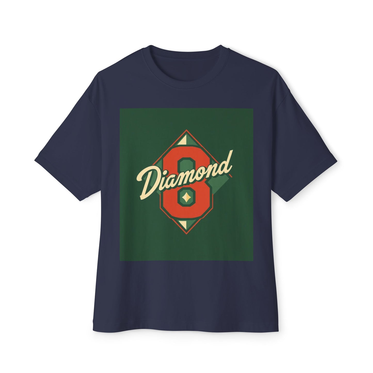 Diamond Oversized Boxy Tee | Casual Streetwear, Gift for Him/Her, 90s Retro Style, Fashion Statement, Unique Graphic Tee - Diamond 8