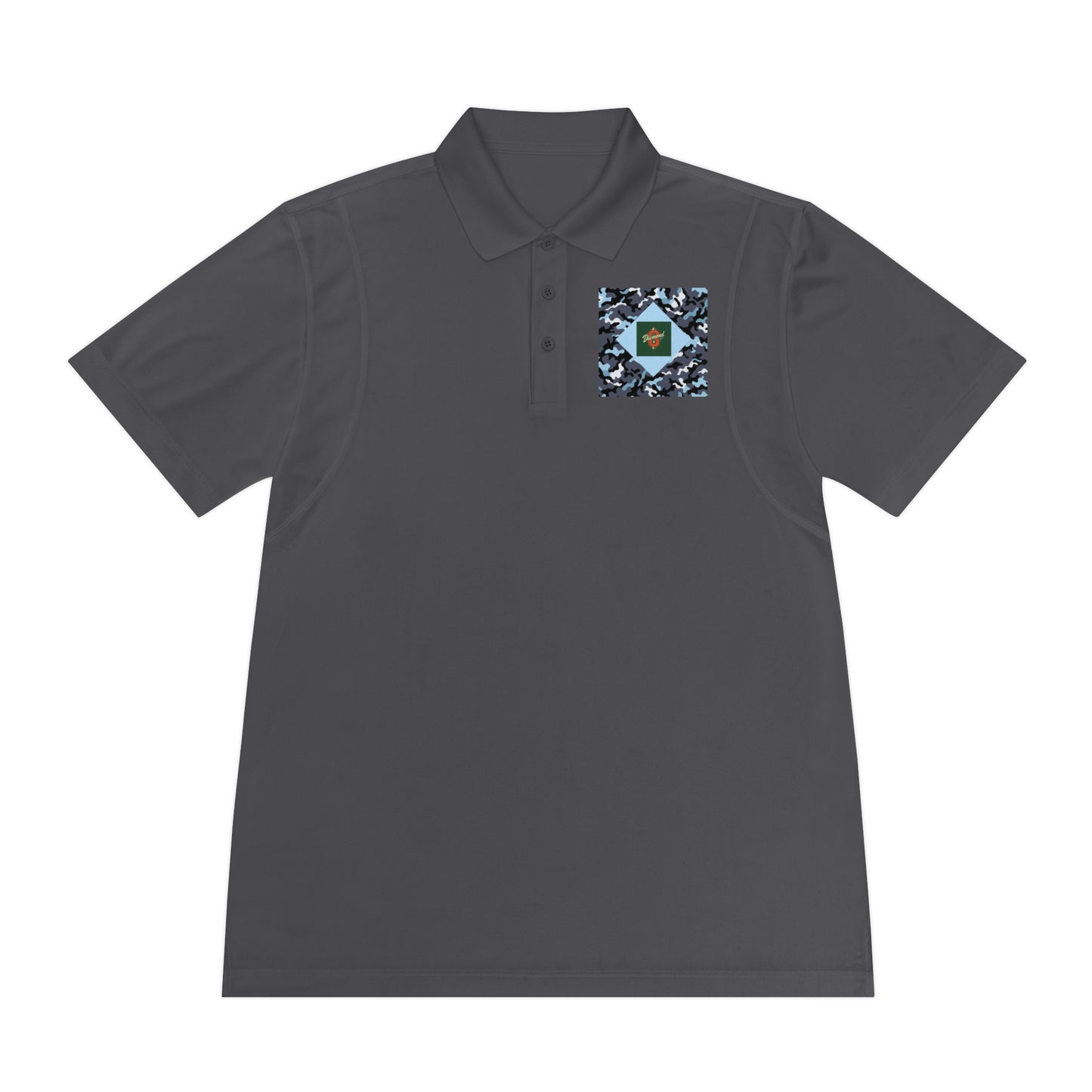 Men's Sport Polo Shirt - Camo & Diamond 8