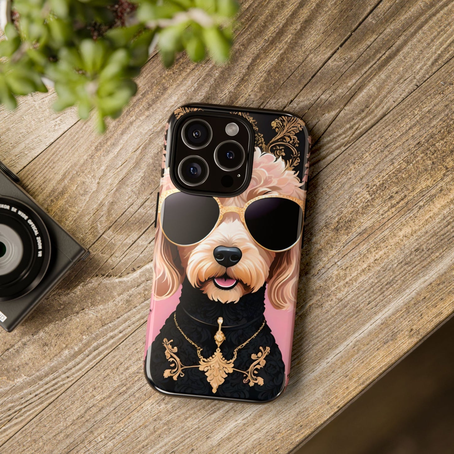 Phone Case - Golden Doodle In Sunglasses Tough Case