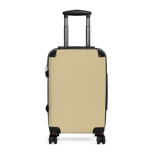 Vanilla Wheat Stylish Suitcases for Travel Enthusiasts, Luggage for Vacation, Personalized Travel Gear, Unique Travel Gifts, Modern Carry-On