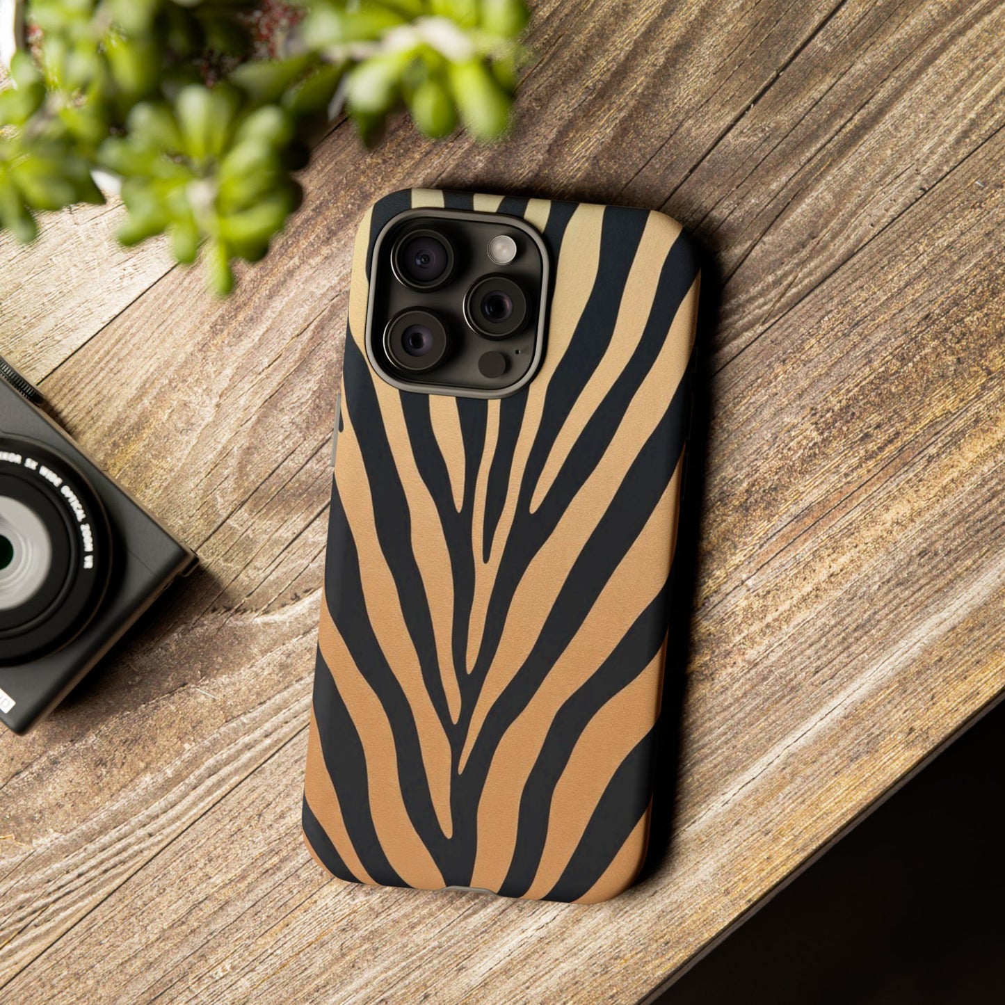 Zebra Print Tough Phone Case