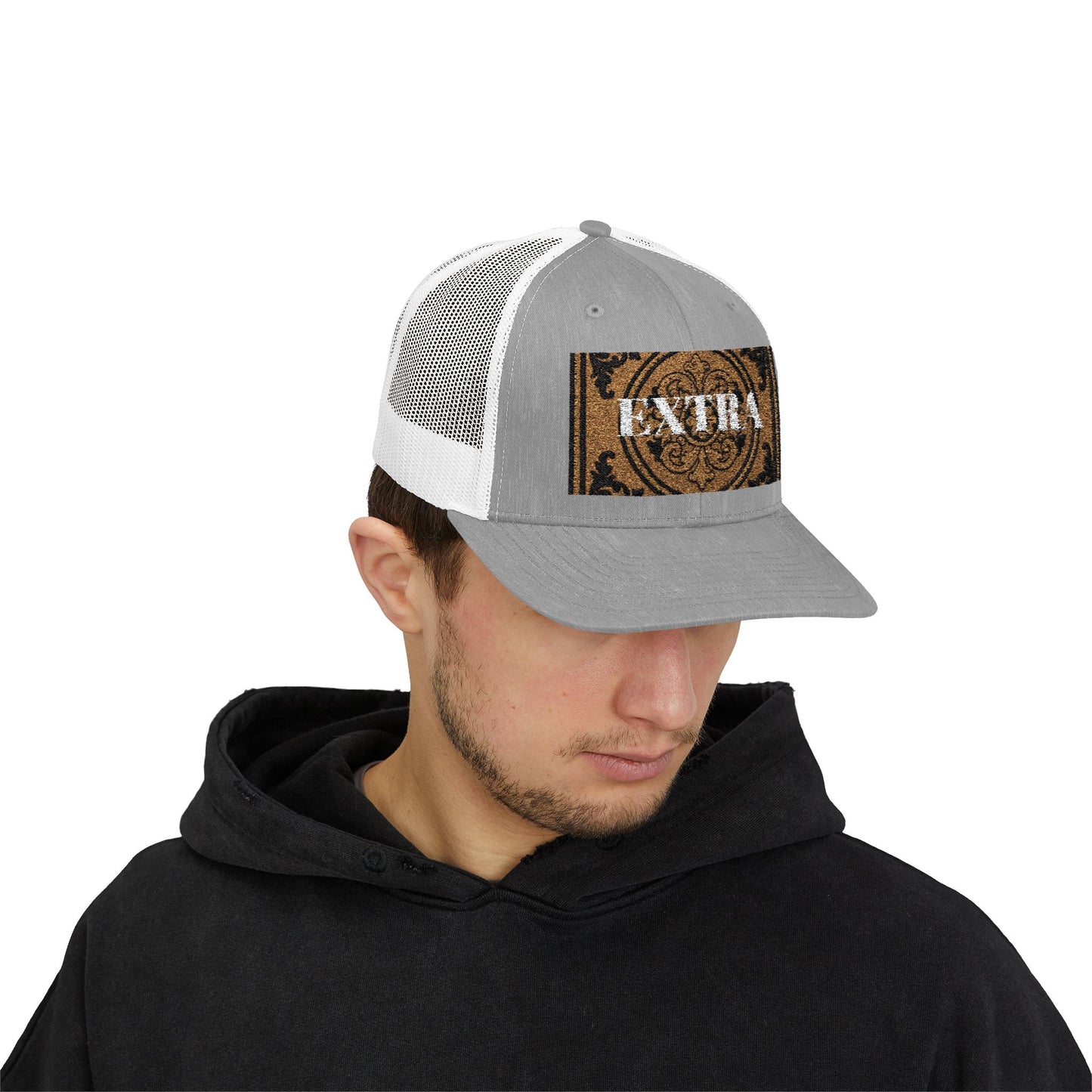 Stylish Extra Baroque Trucker Cap with Vintage Design - Perfect for Casual Outings, Summer Festivals, and Gift Giving, Fashion Hat, Trendy Headwear