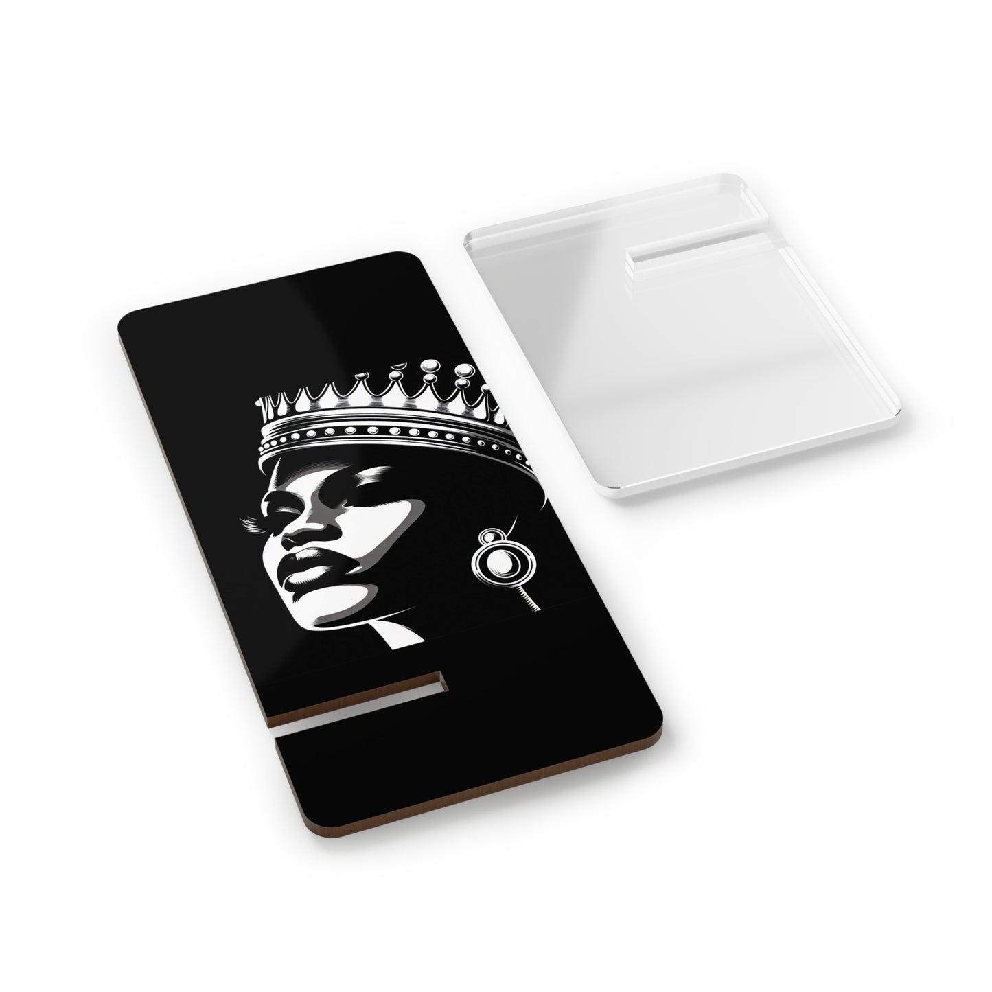 Elegant Smartphone Stand, Queen Crown Design, Phone Holder, Desk Organizer, Gift for Her, Adjustable Mobile Display