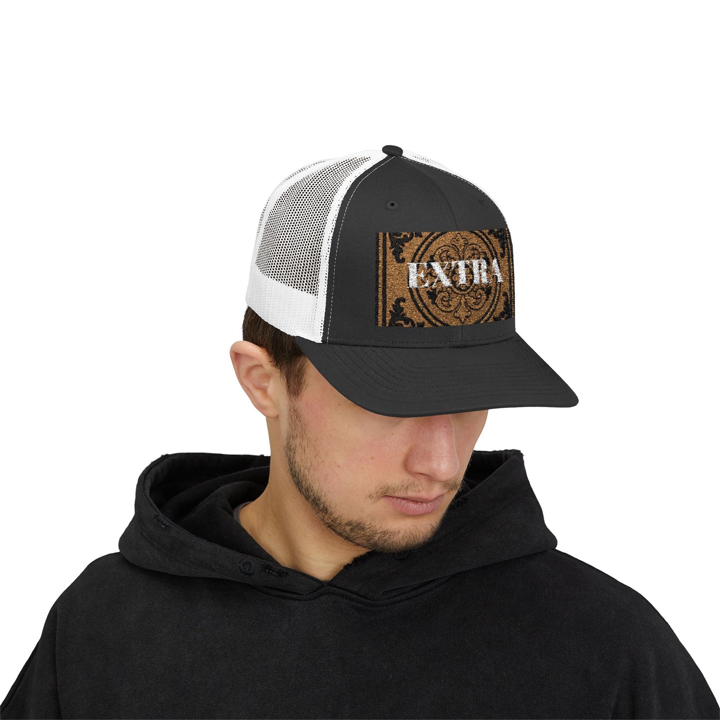 Stylish Extra Baroque Trucker Cap with Vintage Design - Perfect for Casual Outings, Summer Festivals, and Gift Giving, Fashion Hat, Trendy Headwear
