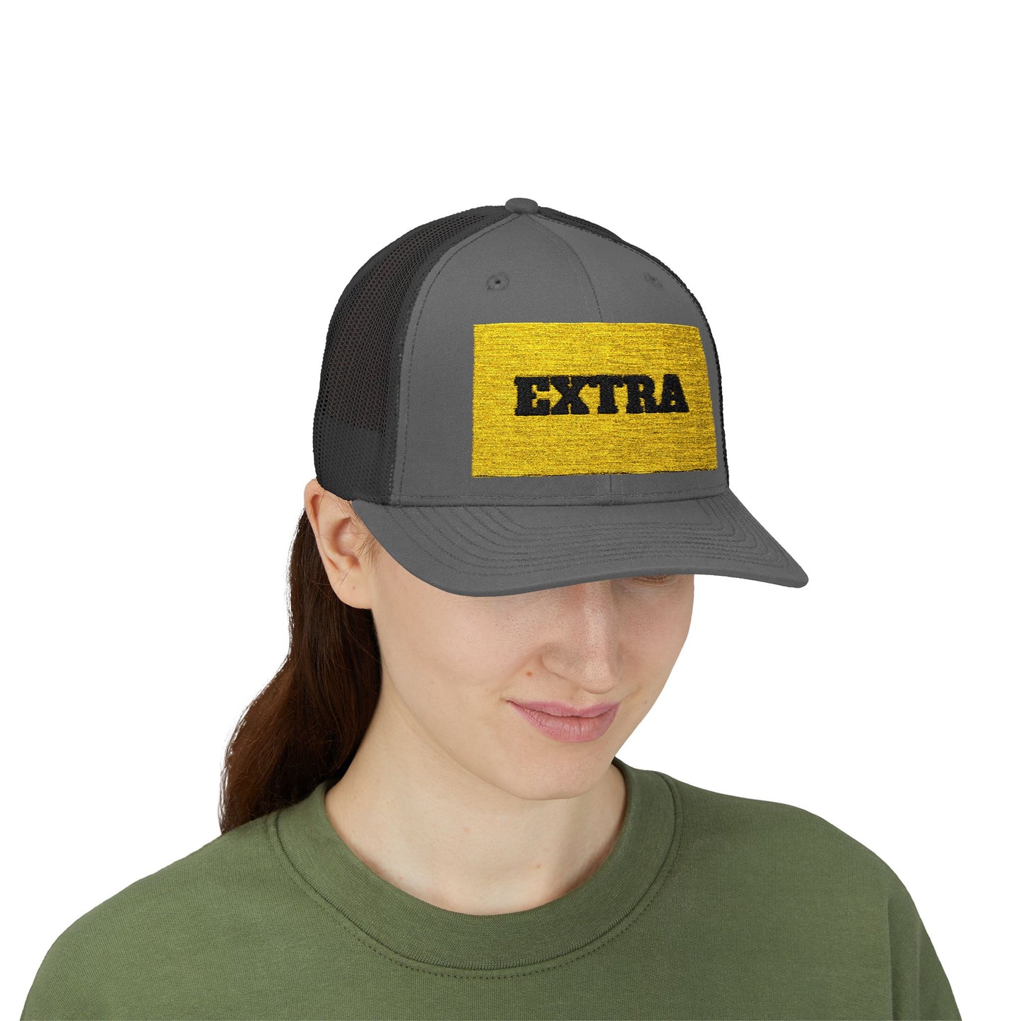 Extra Sparkling Gold Snapback Trucker Cap, Casual Hat, Fashion Accessory, Outdoor Gear, Gift for Him/Her, Party Wear