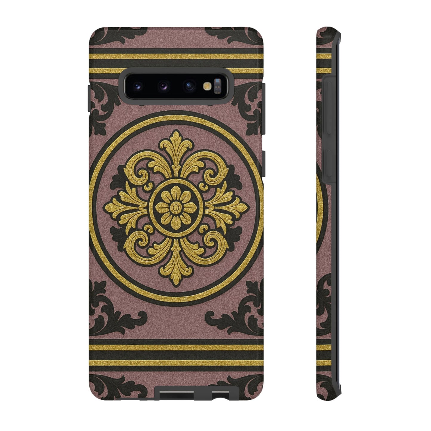 Gilded Mauve With Gold-Black Baroque Tough Cases