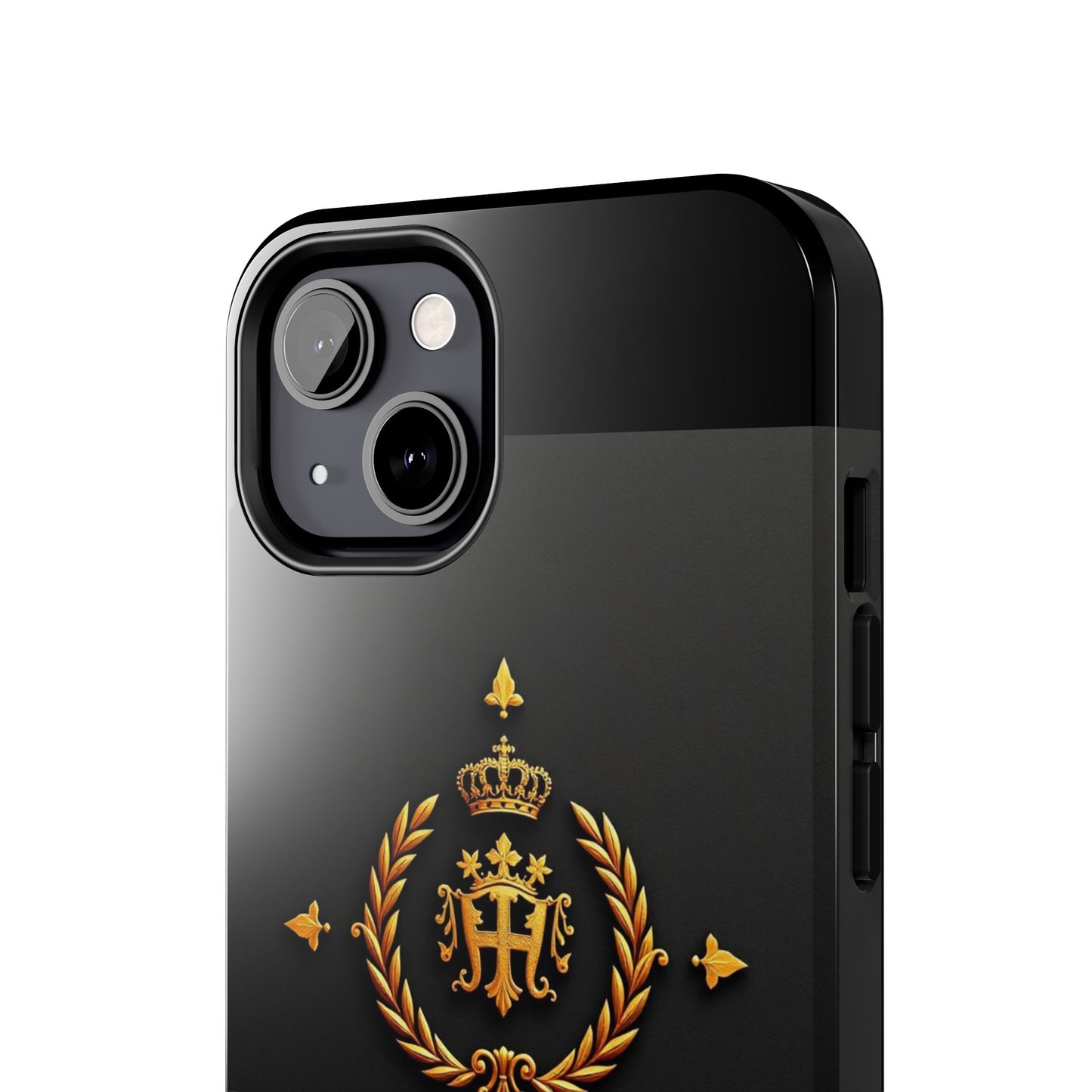 Luxurious Monarch Phone Case, Tough Phone Covers, Elegant Tech Accessories, Gold Crown Design, Stylish Gift for Him/Her - Gold Crest