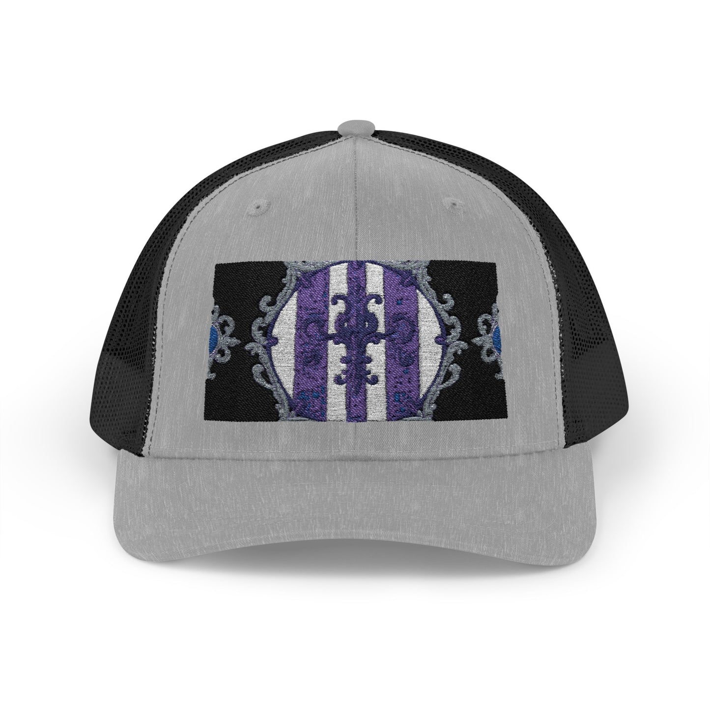 Stylish Baroque Design Snapback Trucker Cap with Artistic Design, Unisex Cap, Trendy Hat for Outdoor Activities, Casual Wear, Gift Idea