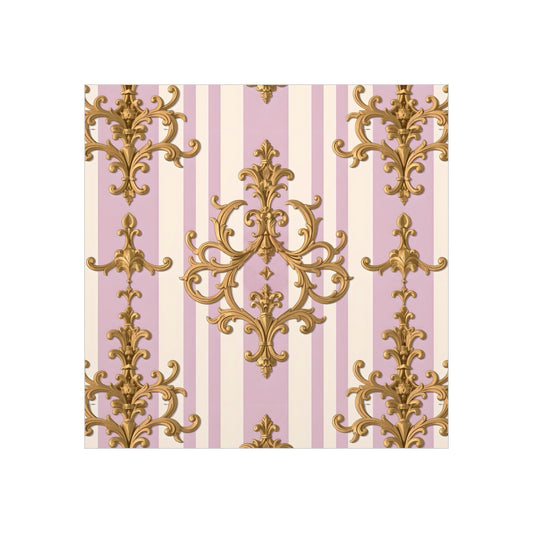 Elegant Foam Board Art - Decorative Wall Decor, Interior Design, Home Accent, Lilac and Gold Artwork, Vintage Style Decor