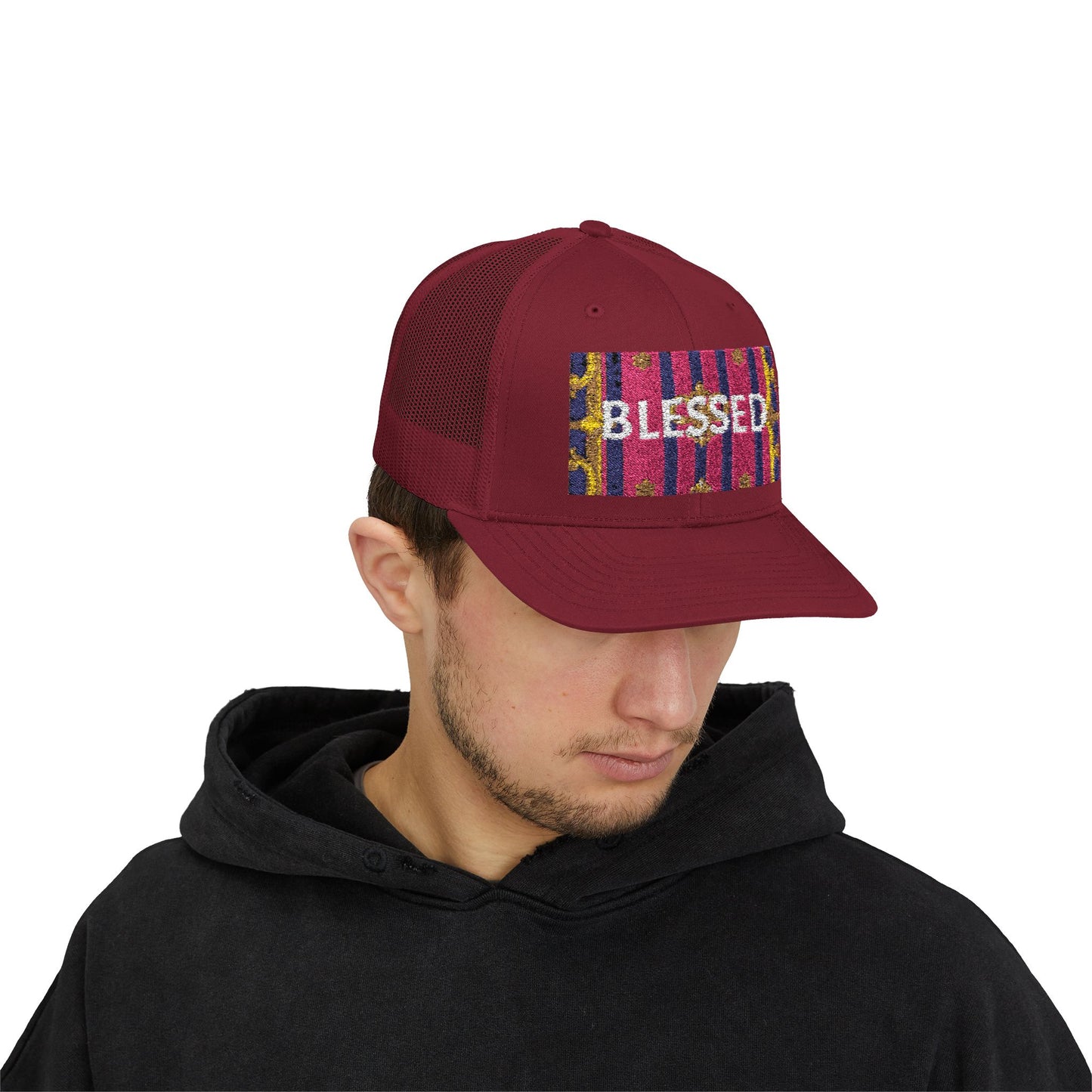 Blessed Snapback Trucker Cap - Inspirational Hat for Faith, Casual Wear, Gifts, Outdoor Activities, Summer Style