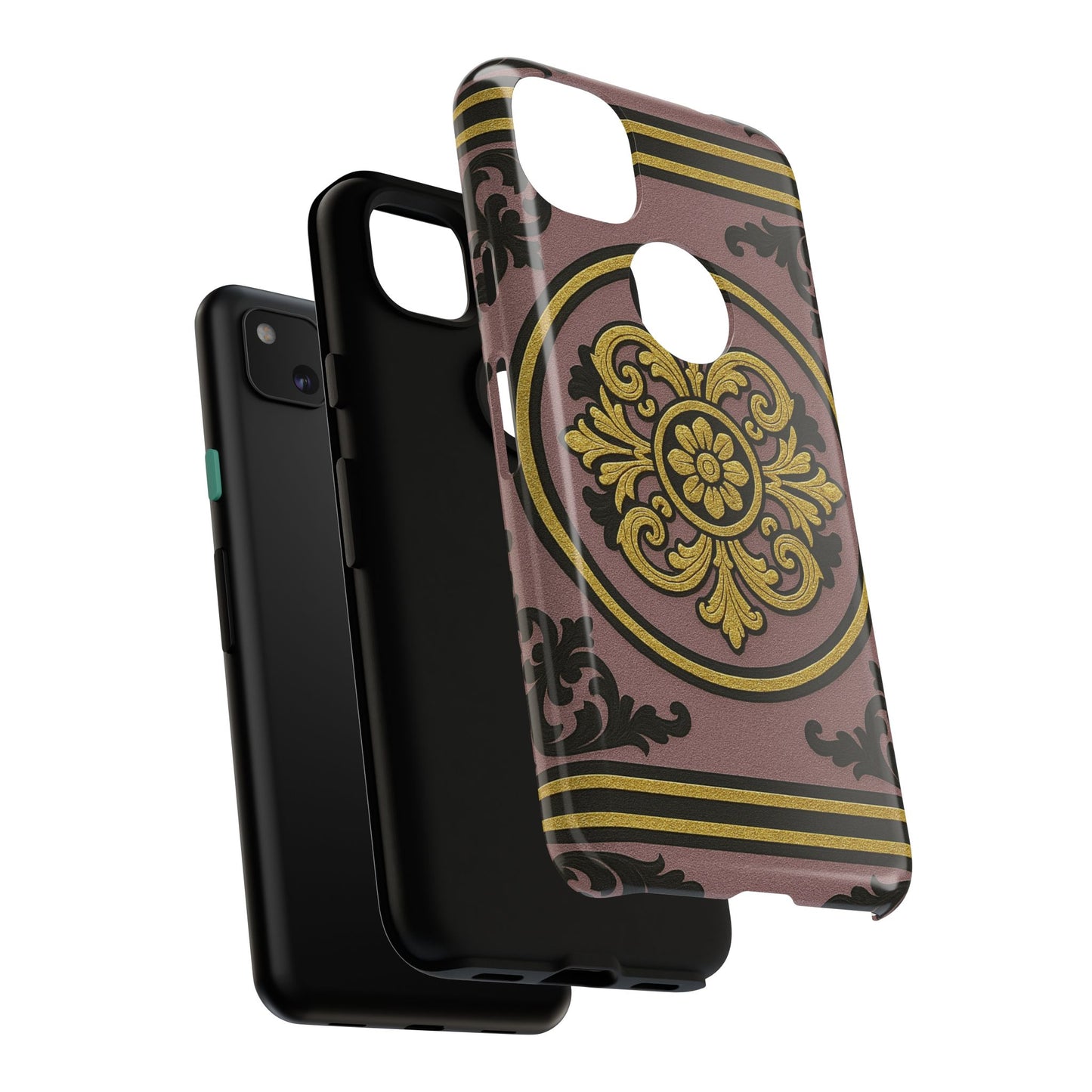 Gilded Mauve With Gold-Black Baroque Tough Cases
