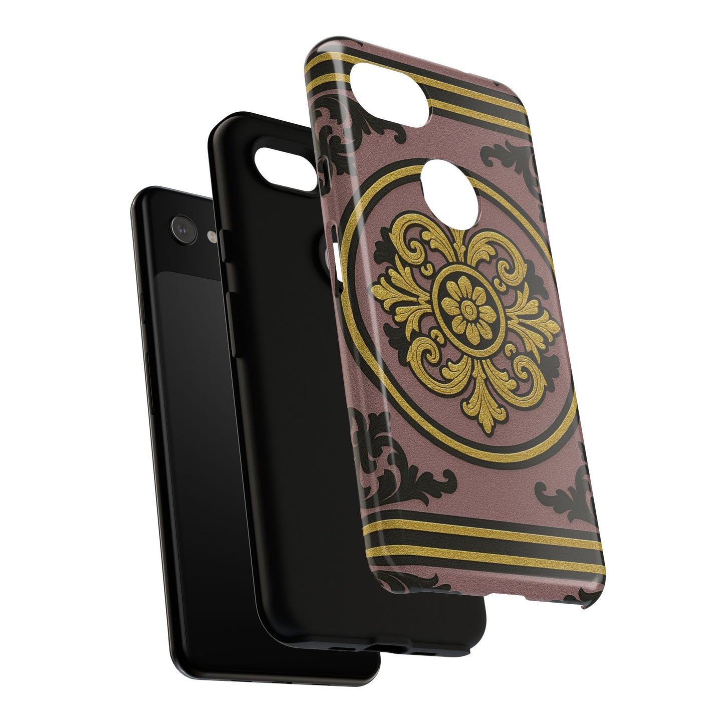 Gilded Mauve With Gold-Black Baroque Tough Cases