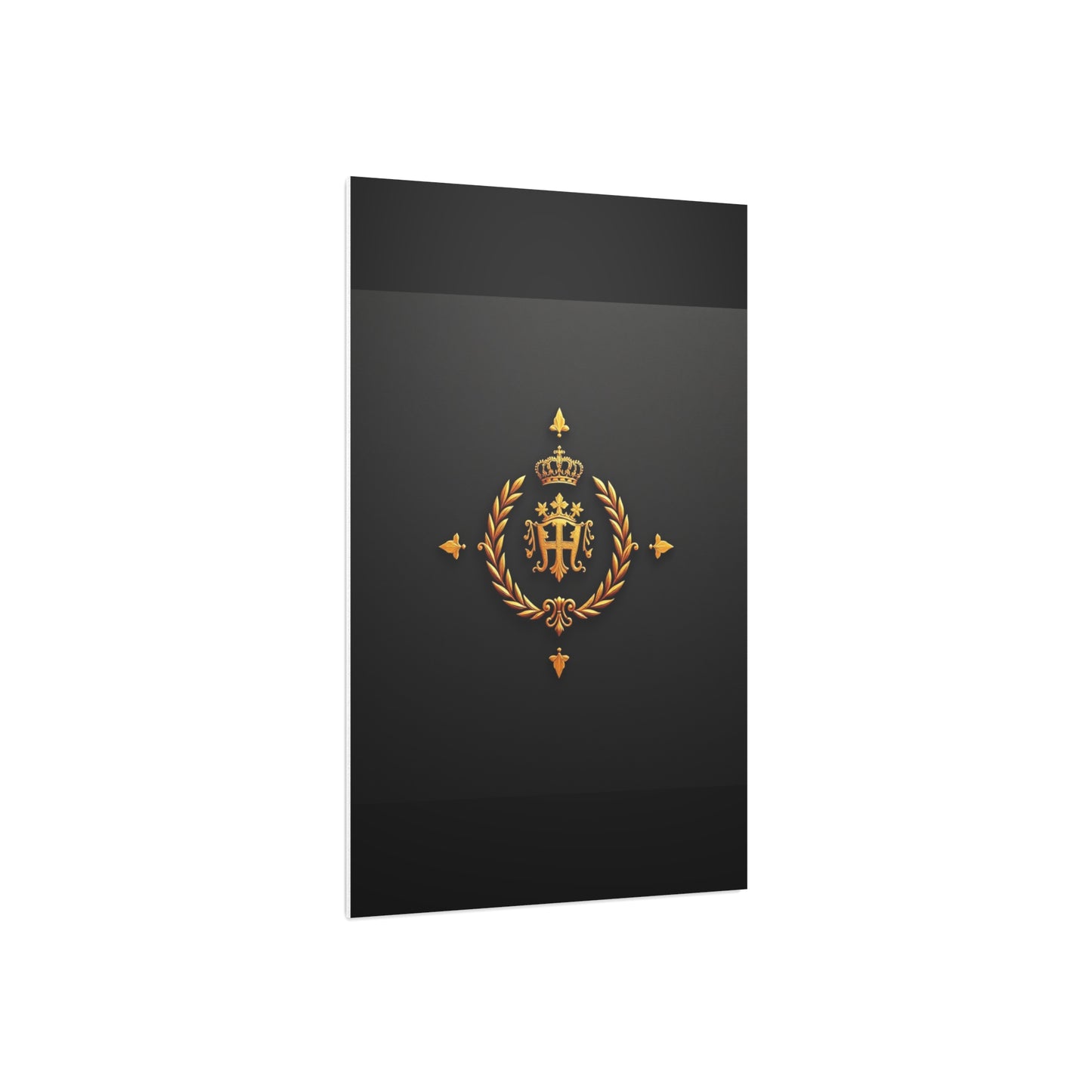 Elegant Foam Board Wall Art, Luxury Home Decor, Royal Crest Display, Office Decoration, Unique Gift Idea, Modern Wall Decor - Gold Crest