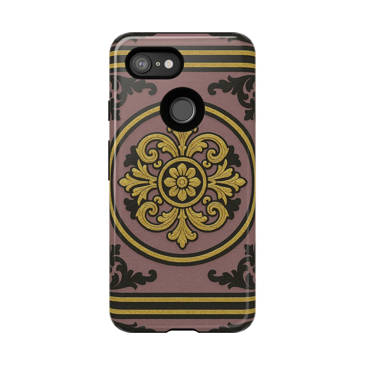 Gilded Mauve With Gold-Black Baroque Tough Cases