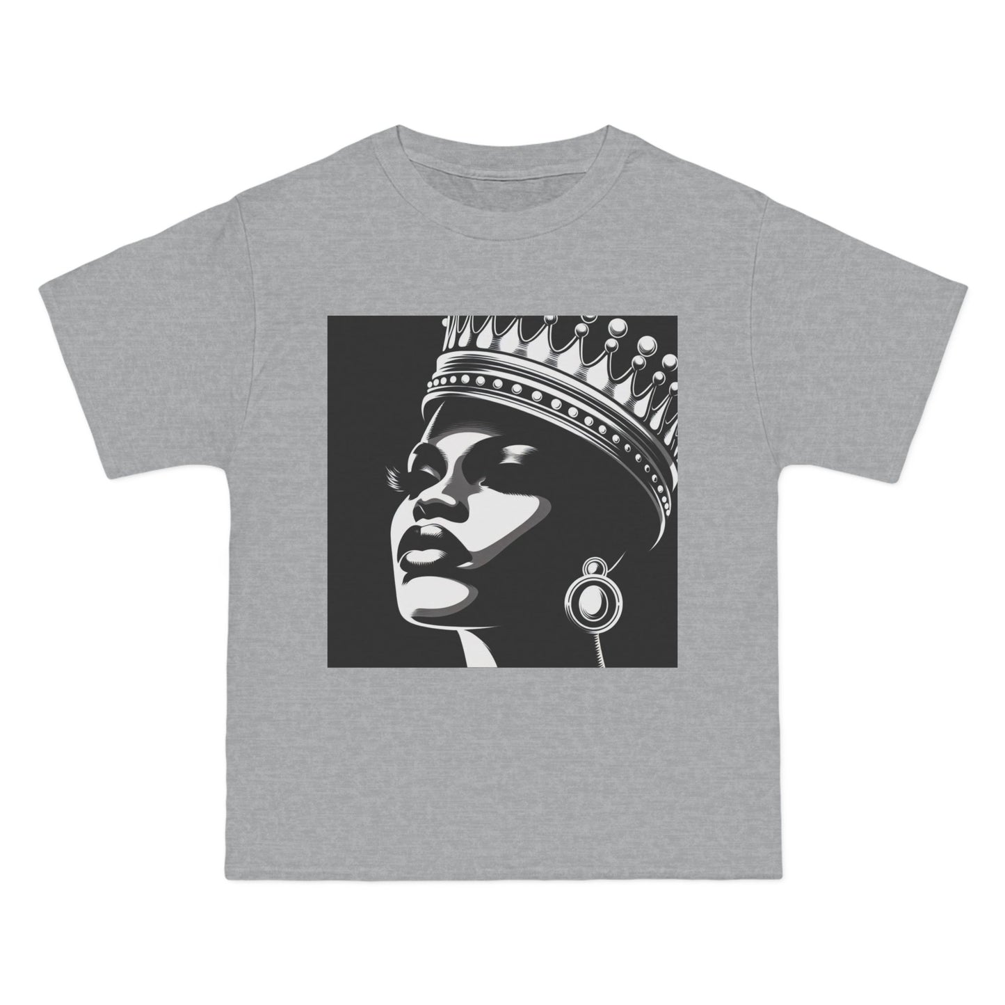 Crowned Beauty T-Shirt, Unisex, Short-Sleeve Tee, Graphic Art Shirt, Queen Vibes Apparel, Unique Gift for Women, Fashion Statement Top