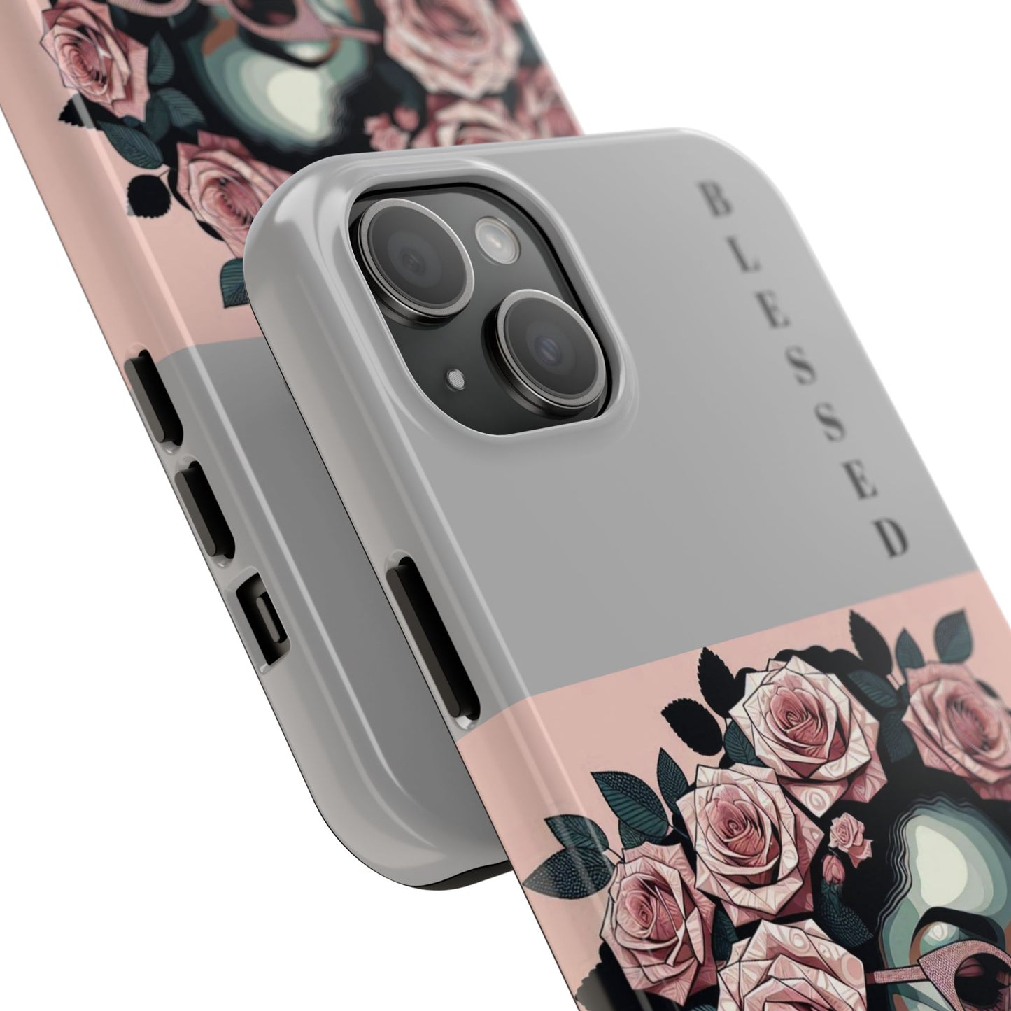 Blessed Floral Tough Phone Cases | Unique Gift for Her, Gift for Mom, Stylish Protection, Birthday Present, Black Girl Art