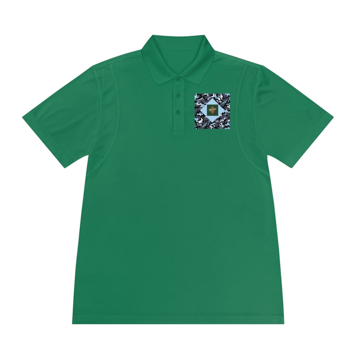 Men's Sport Polo Shirt - Camo & Diamond 8