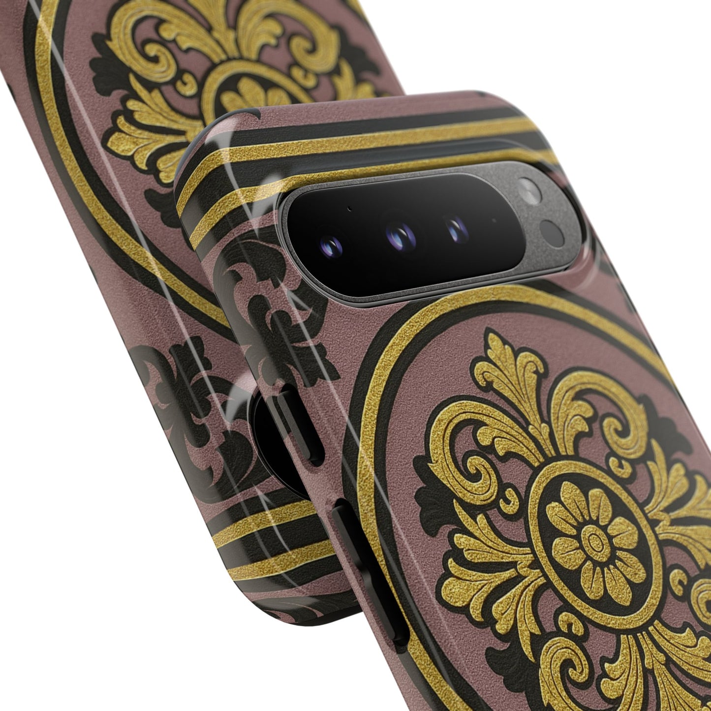 Gilded Mauve With Gold-Black Baroque Tough Cases