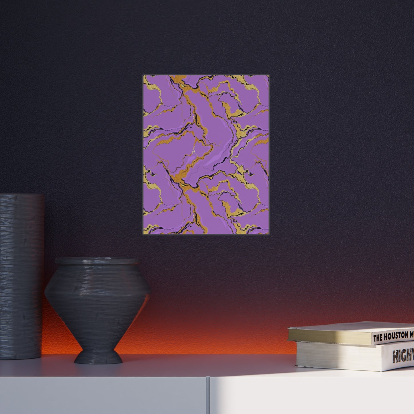 Lavender Marble Foam Board Decor, Stylish Wall Art, Home Office Decor, Unique Gift, Art Display Board