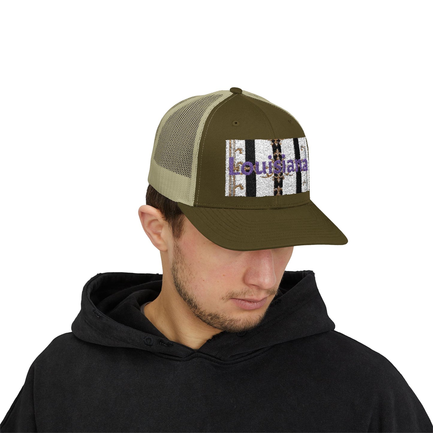 Stylish Louisiana Snapback Trucker Cap for Trendy Outfits, Perfect for Gifts, Outdoor Events, Summer Festivals, Casual Wear