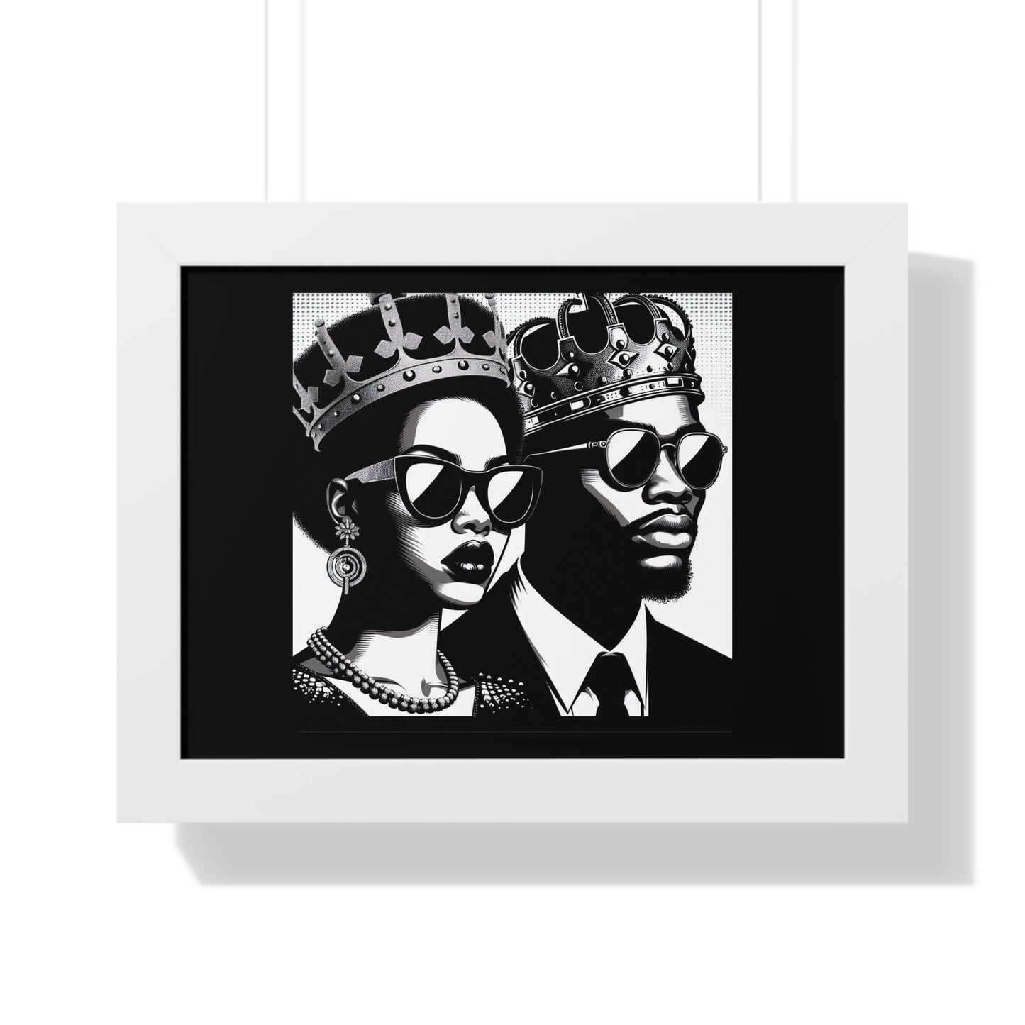 Royalty Framed Poster, Wall Art Decor, Black Culture Art, Modern Home Decor, Unique Gift for Her/Him