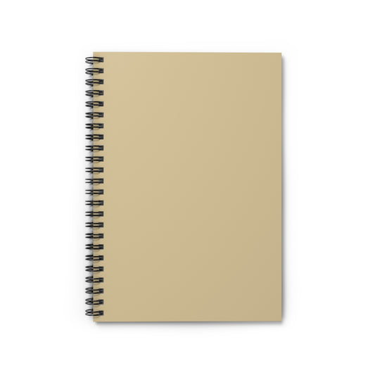 Vanilla Wheat Elegant Spiral Notebook - Ruled Line Journal for Note-Taking, Study, Doodle, Gift, School Supplies
