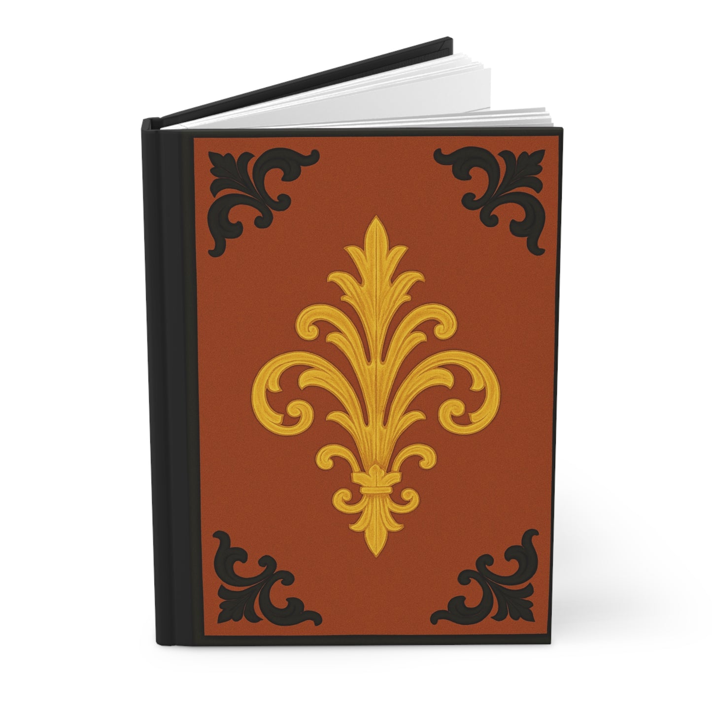 Dusk Terracotta Baroque Hardcover Journal — Vintage Notebook