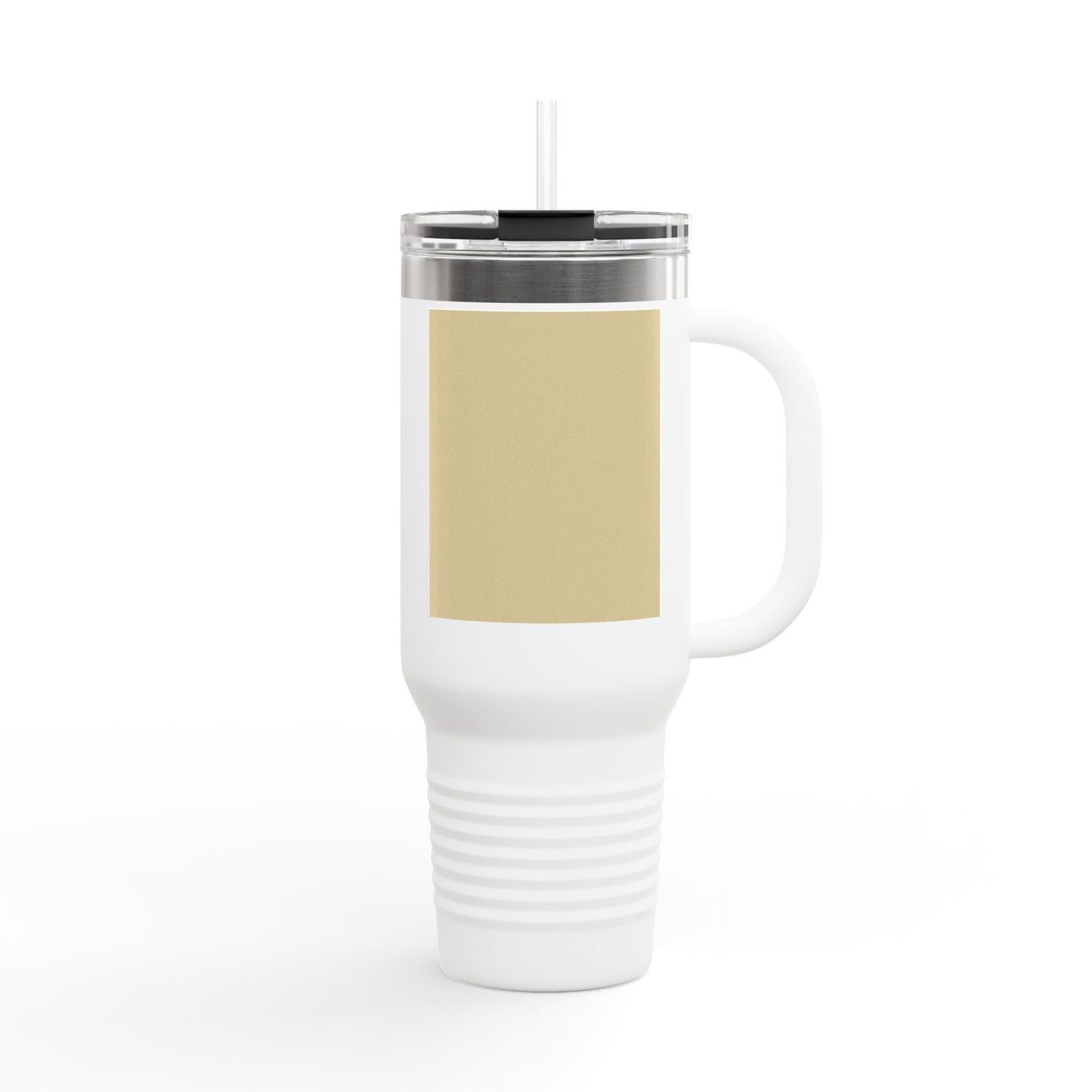 Vanilla Wheat 40oz Insulated Travel Mug | Customizable Hot & Cold Drink Tumbler | Perfect Gift for Travelers, Coffee Lovers, Road Trips, Holidays